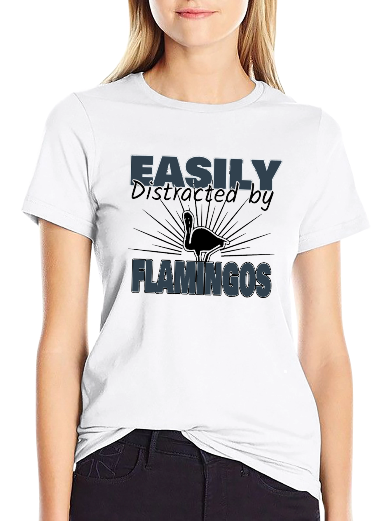 Easily Distracted by Flamingos T-Shirt