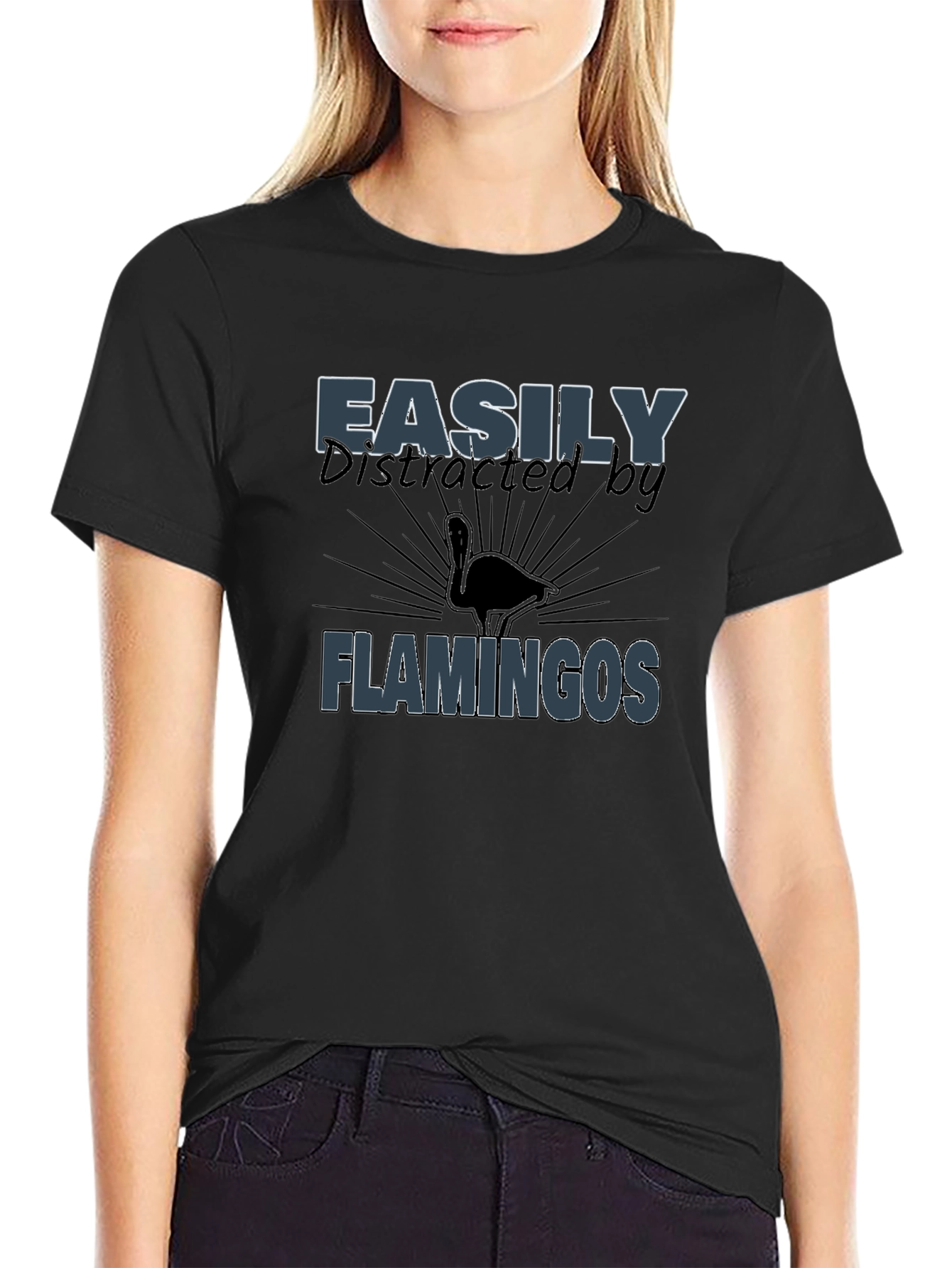 Easily Distracted by Flamingos T-Shirt