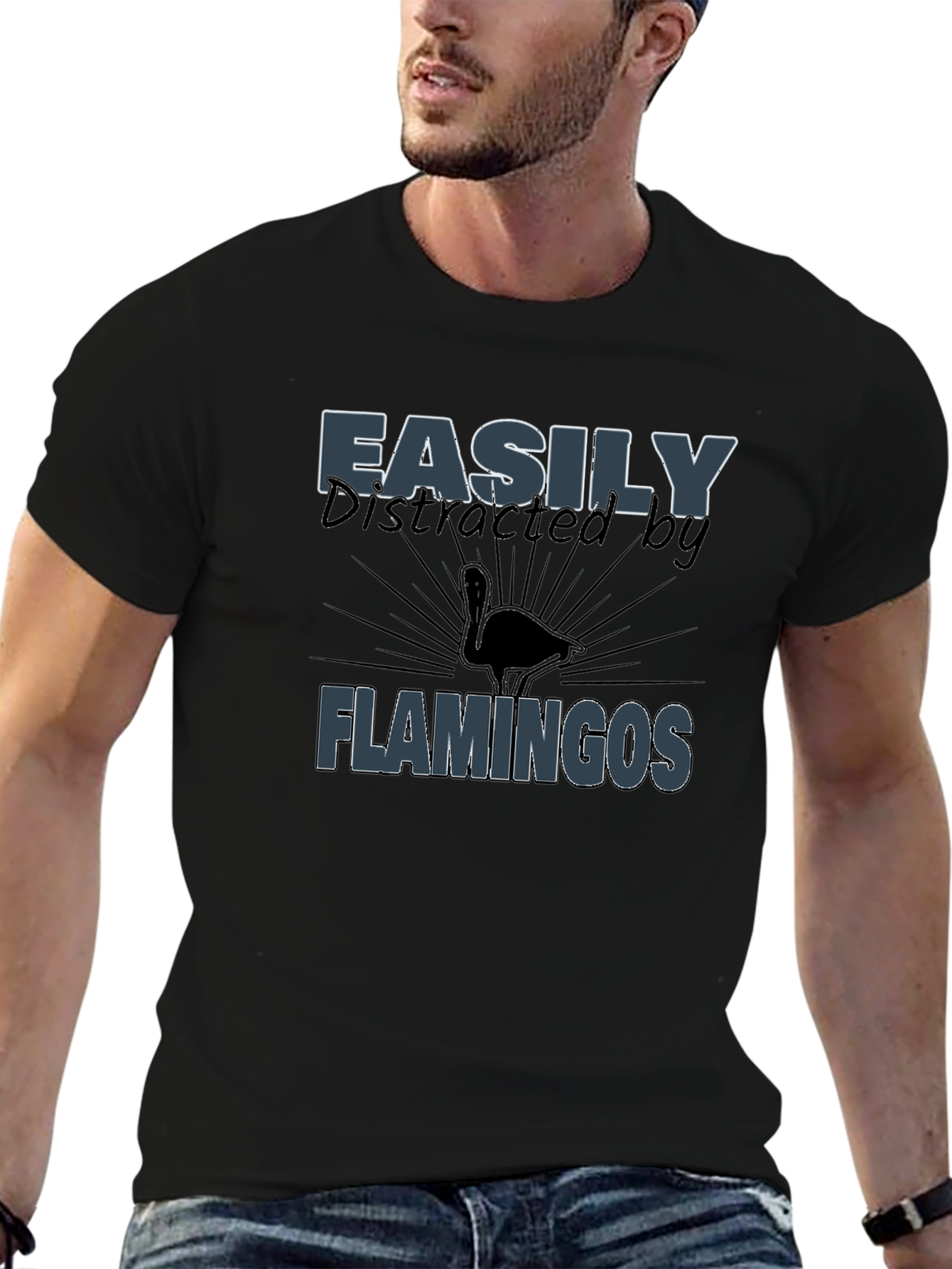 Easily Distracted by Flamingos T-Shirt