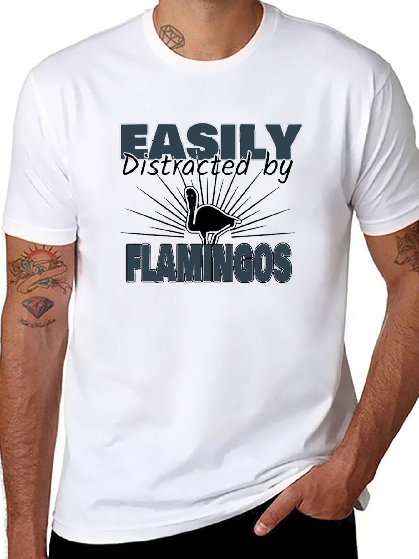 Easily Distracted by Flamingos T-Shirt