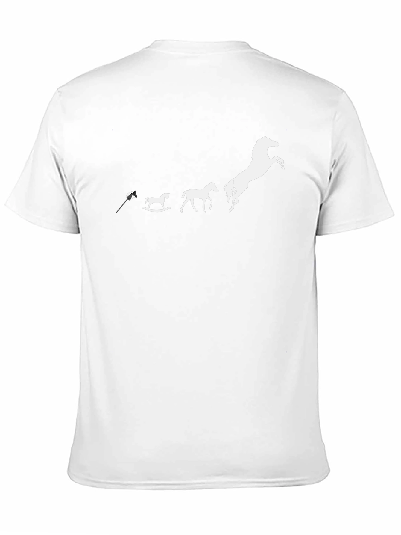 Horse Evolution Graphic Print T-Shirt