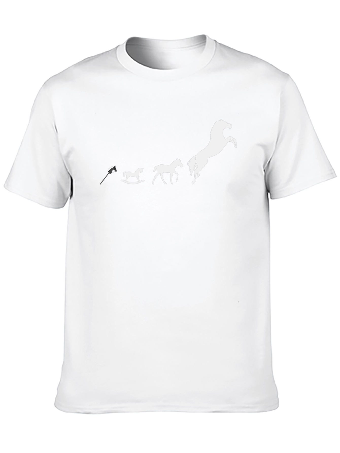 Horse Evolution Graphic Print T-Shirt