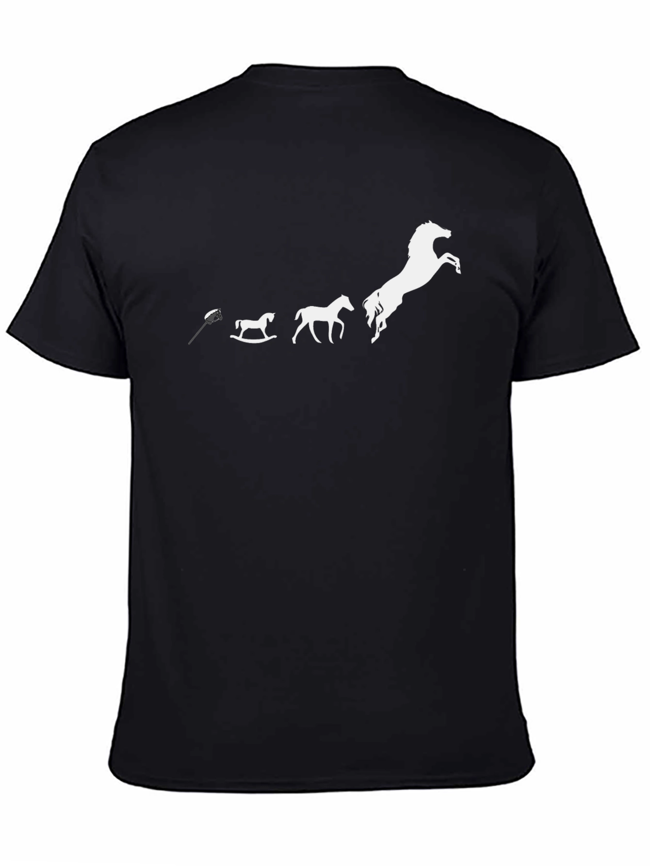 Horse Evolution Graphic Print T-Shirt