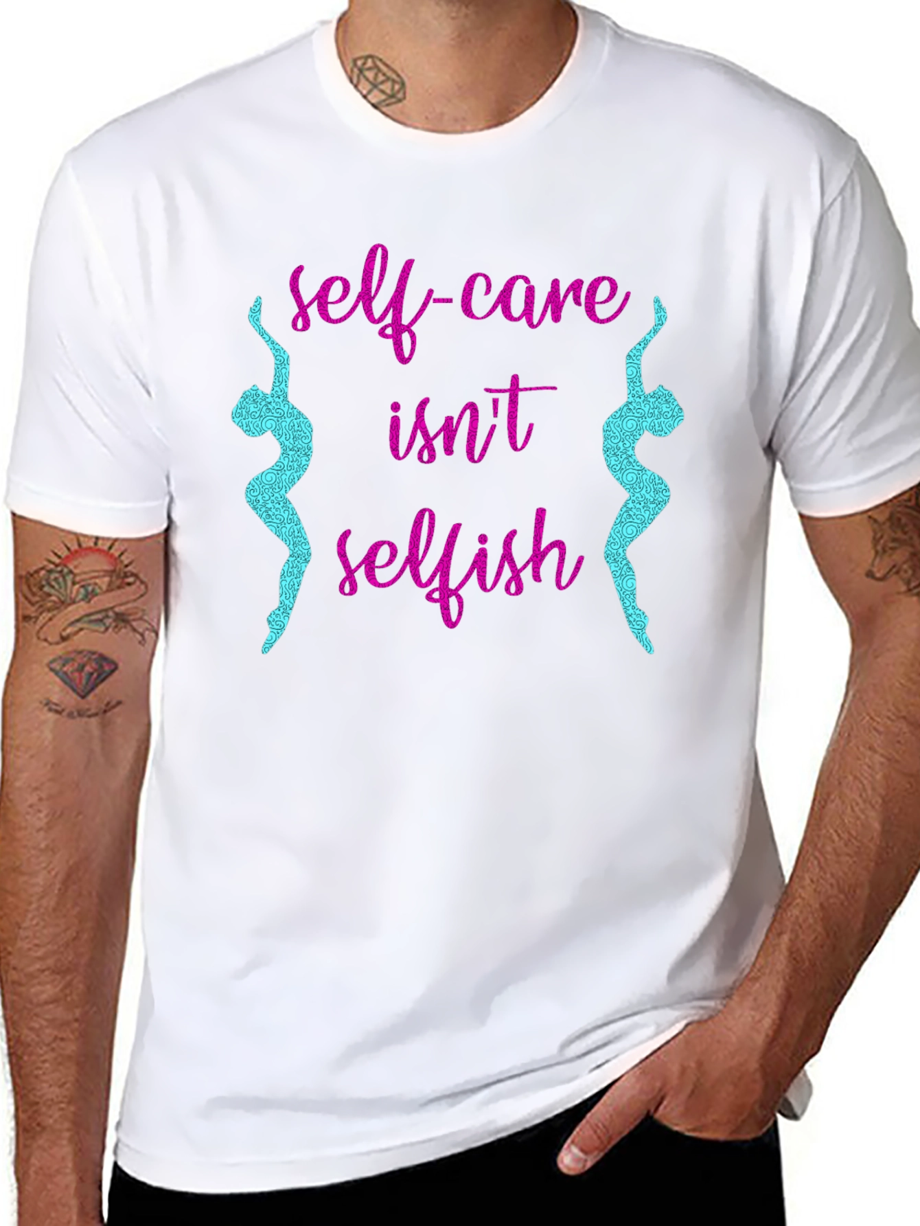 Self-Care Isnt Selfish Black Tee
