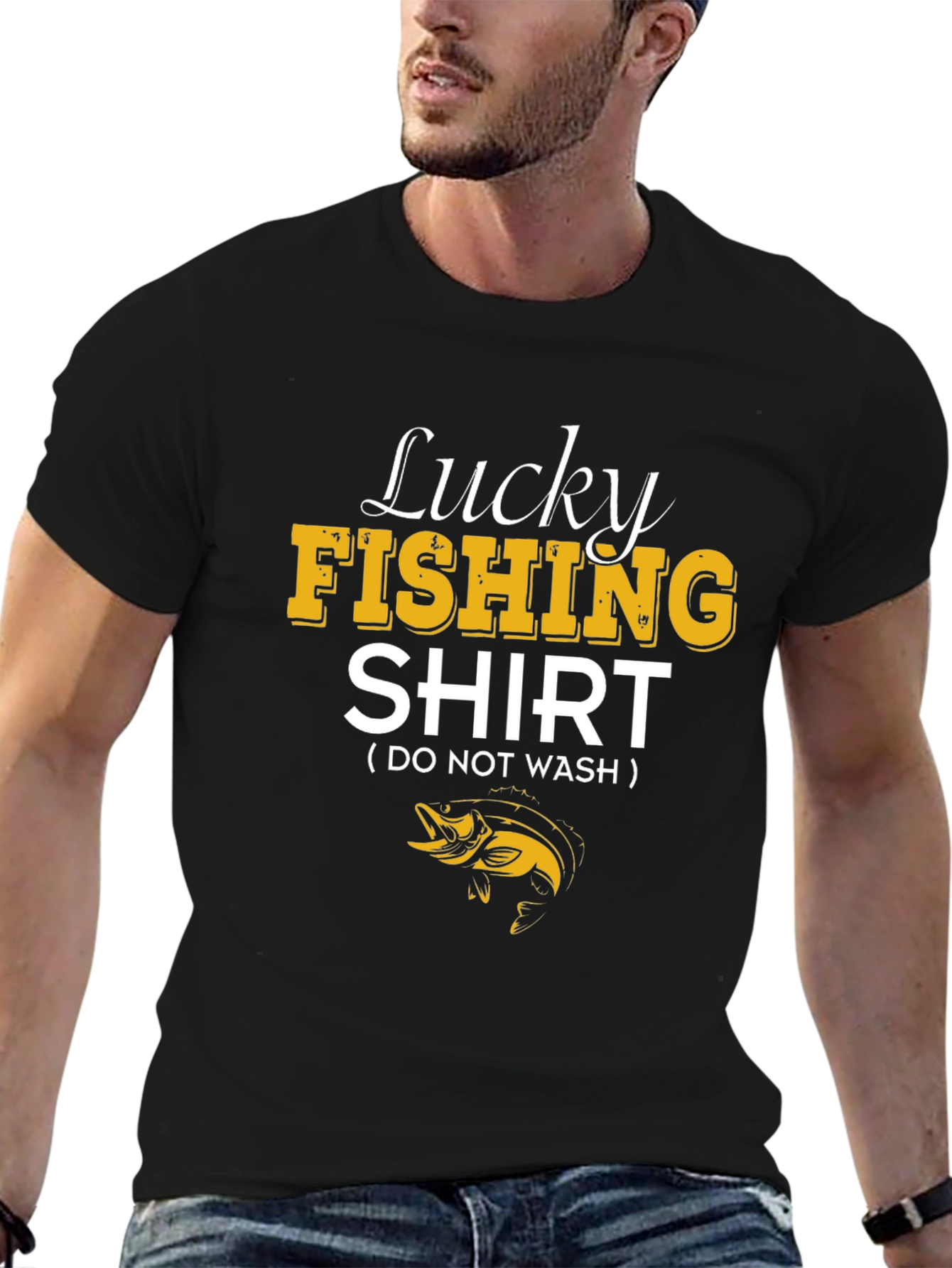 Lucky Fishing Shirt - Novelty Fisherman Tee