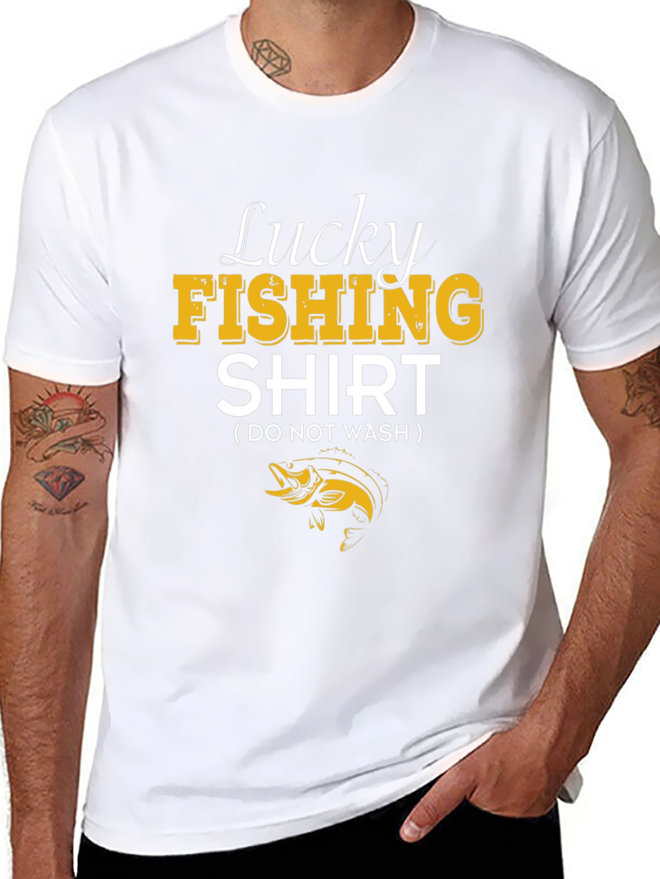 Lucky Fishing Shirt - Novelty Fisherman Tee