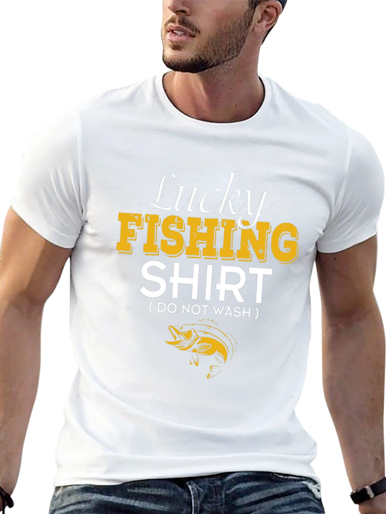 Lucky Fishing Shirt - Novelty Fisherman Tee