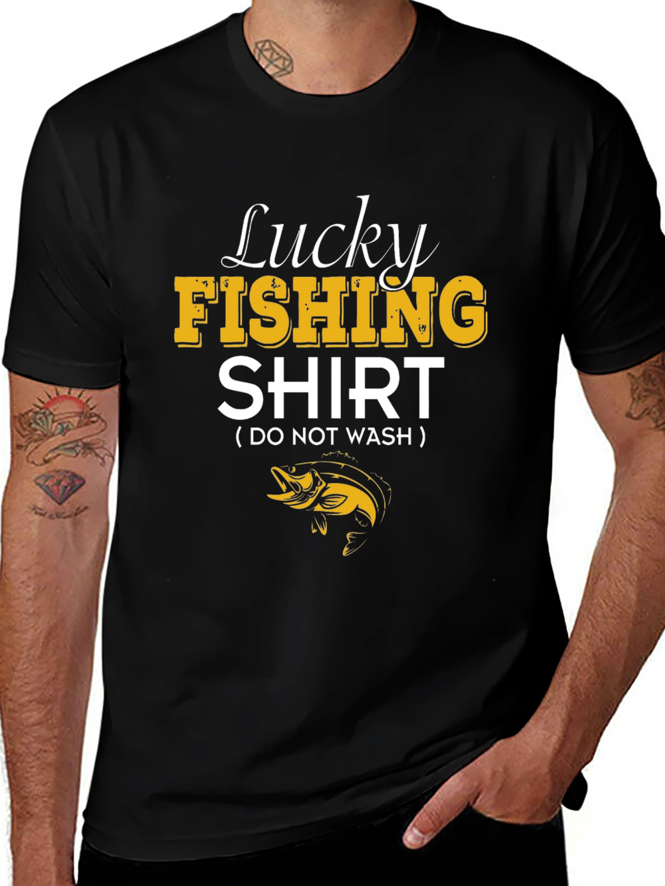 Lucky Fishing Shirt - Novelty Fisherman Tee