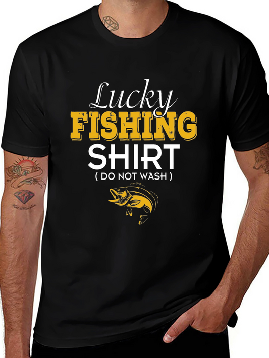 Lucky Fishing Shirt - Novelty Fisherman Tee