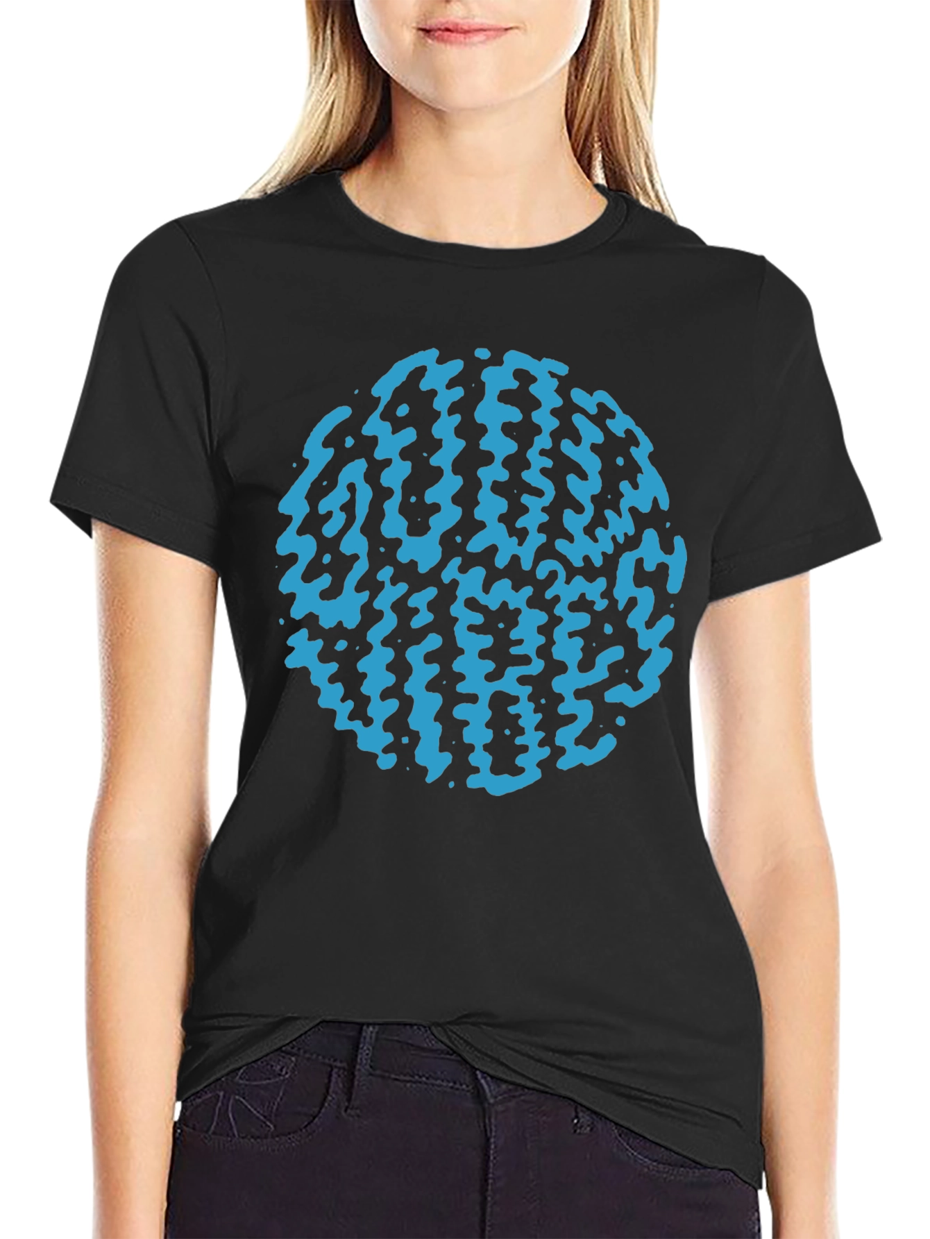 Cool Graphic Print Black T-Shirt