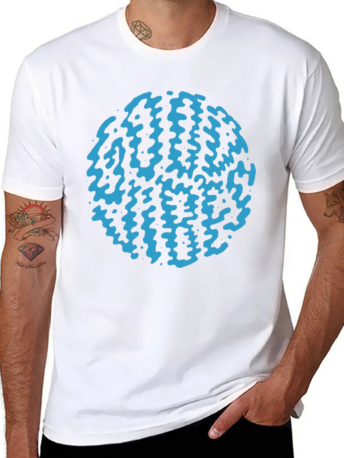 Cool Graphic Print Black T-Shirt