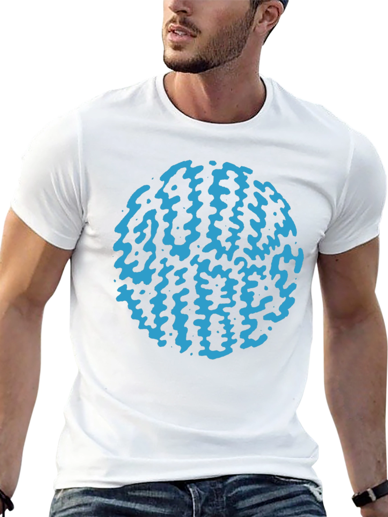 Cool Graphic Print Black T-Shirt