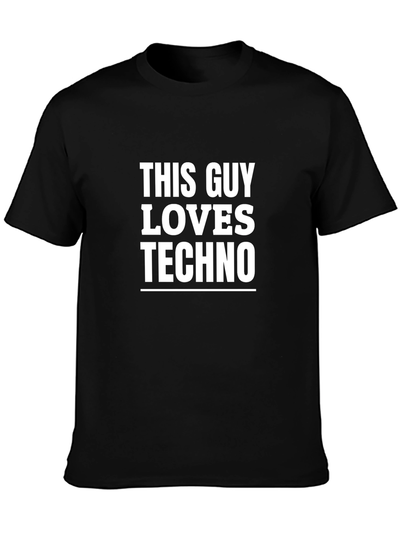 This Guy Loves Techno Graphic T-Shirt