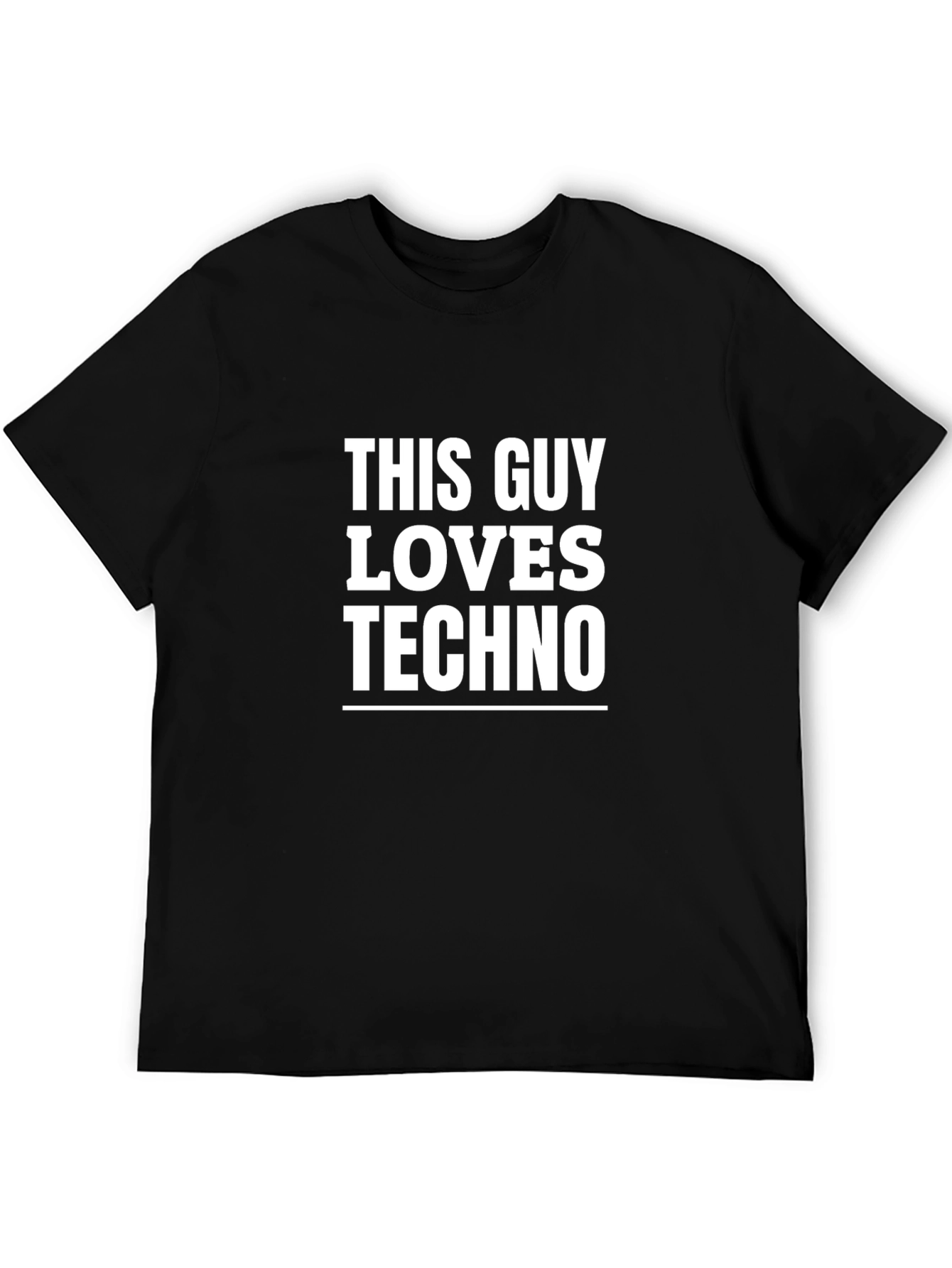 This Guy Loves Techno Graphic T-Shirt