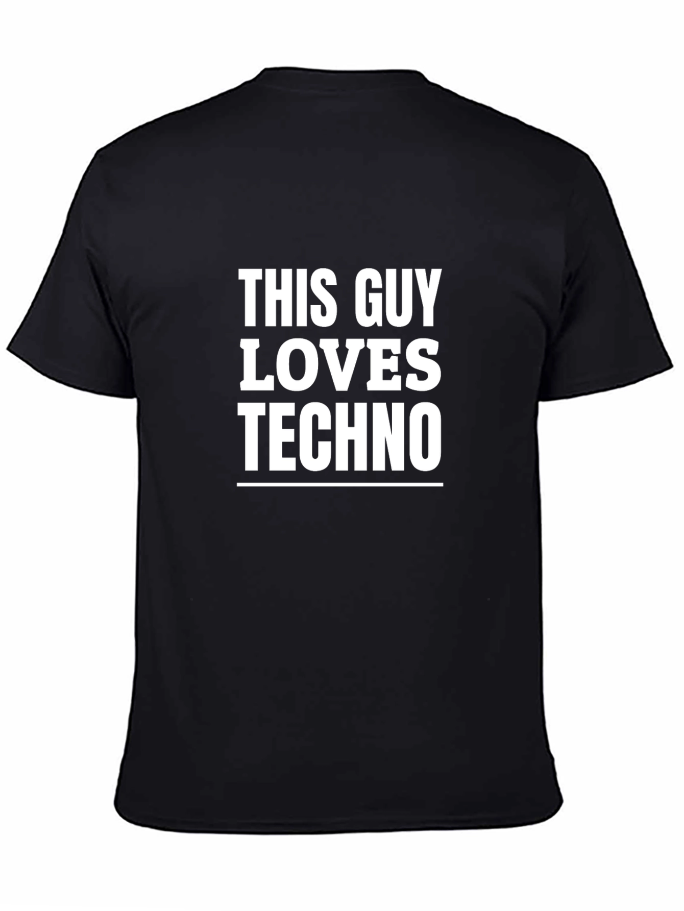This Guy Loves Techno Graphic T-Shirt