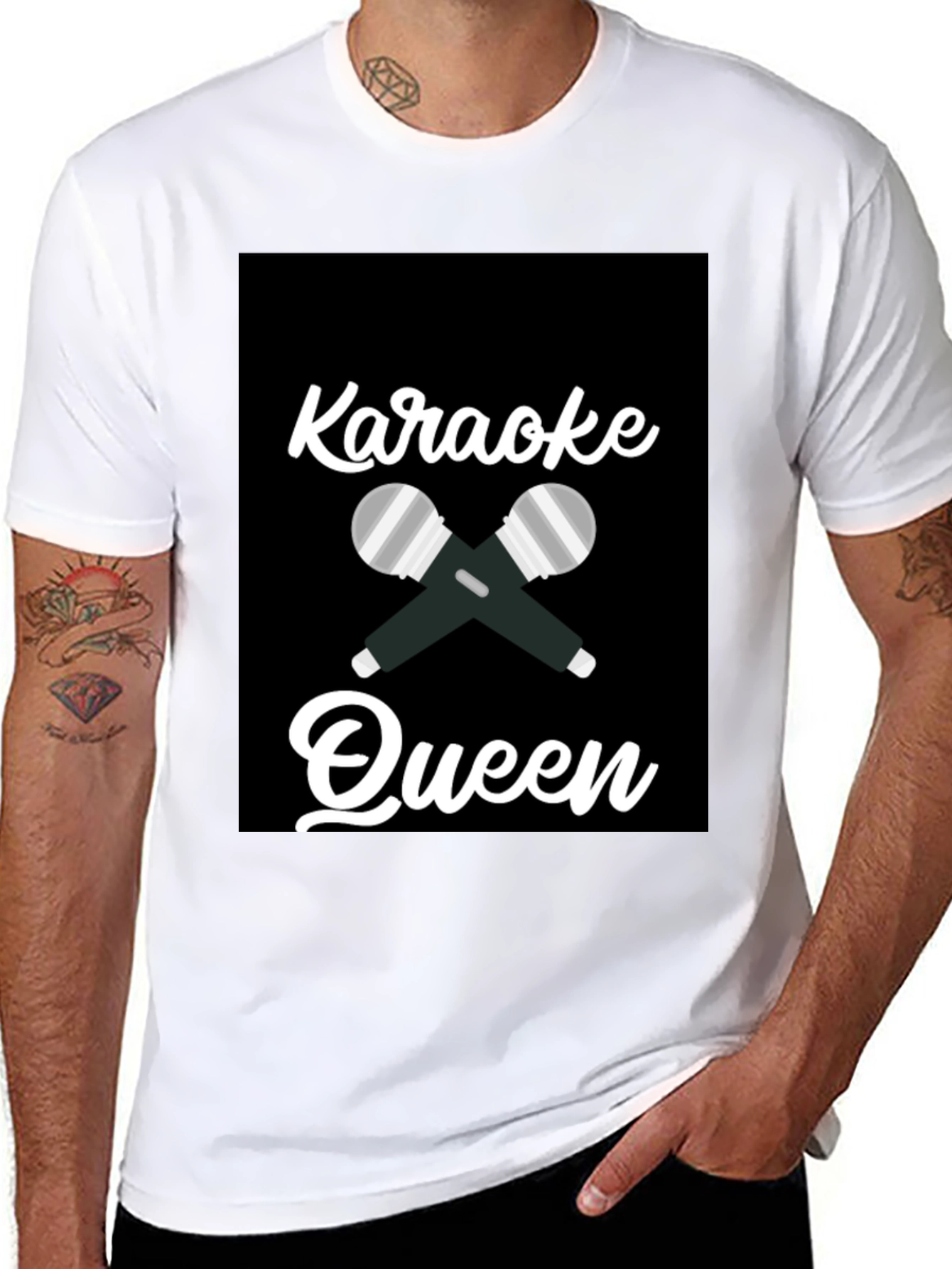 Karaoke Queen T-Shirt: Fun Karaoke Night Outfit