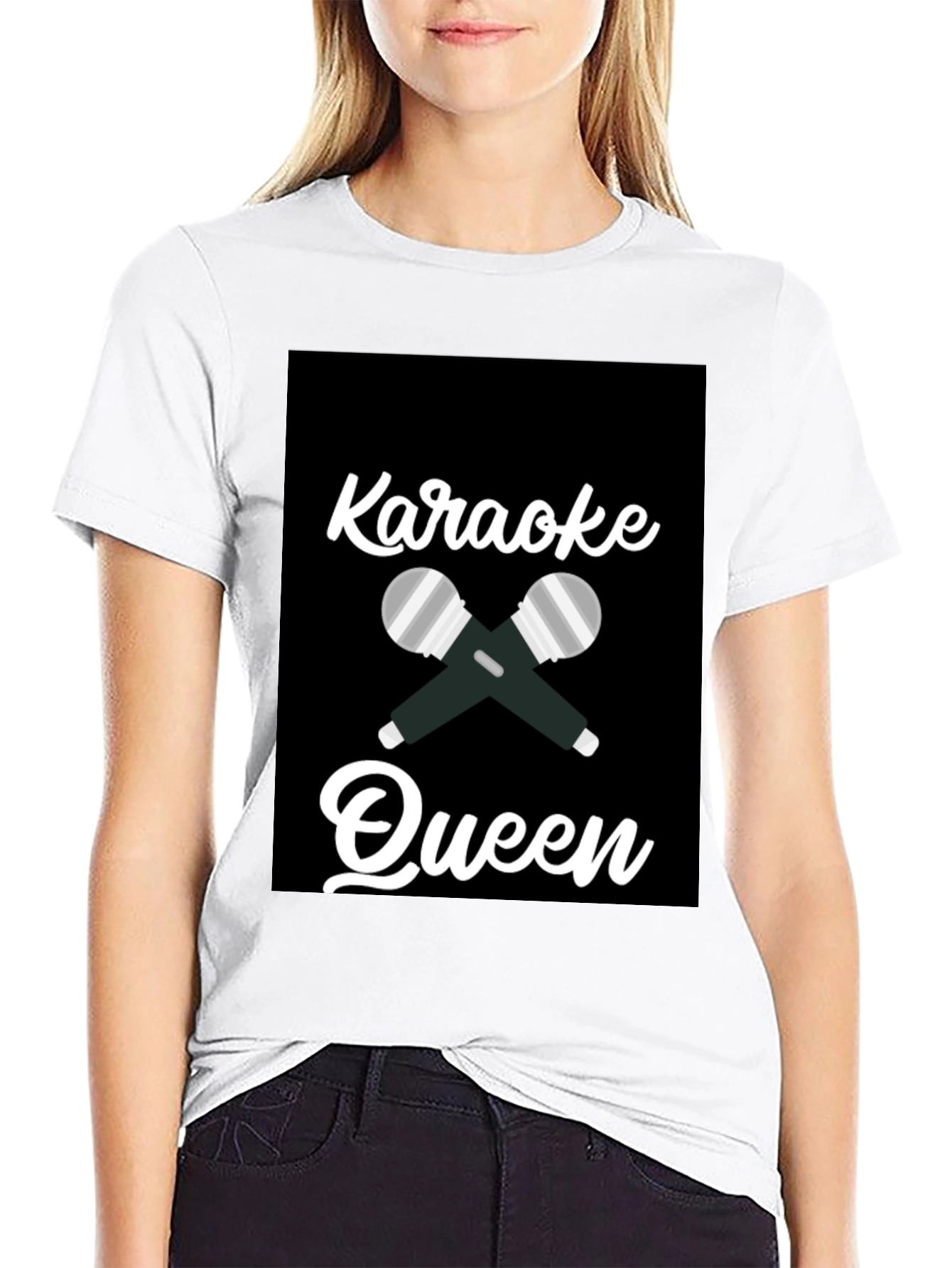 Karaoke Queen T-Shirt: Fun Karaoke Night Outfit
