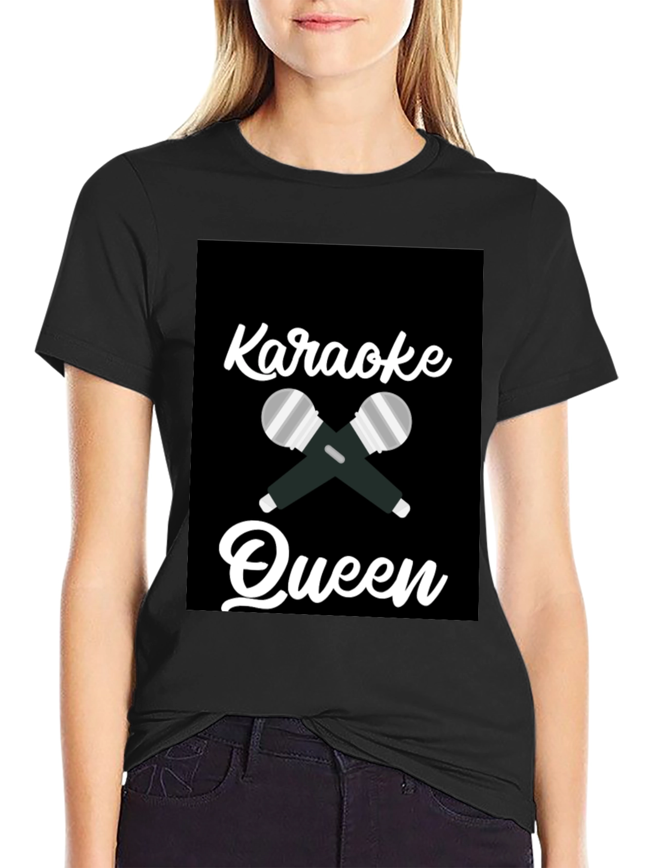 Karaoke Queen T-Shirt: Fun Karaoke Night Outfit