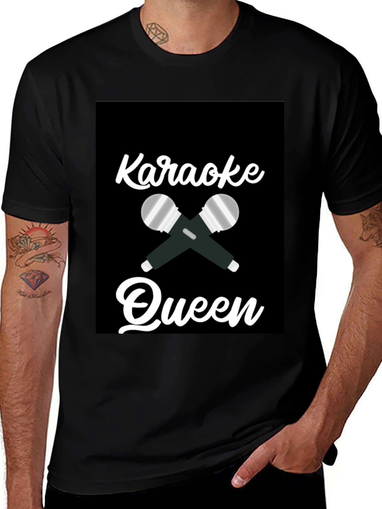 Karaoke Queen T-Shirt: Fun Karaoke Night Outfit