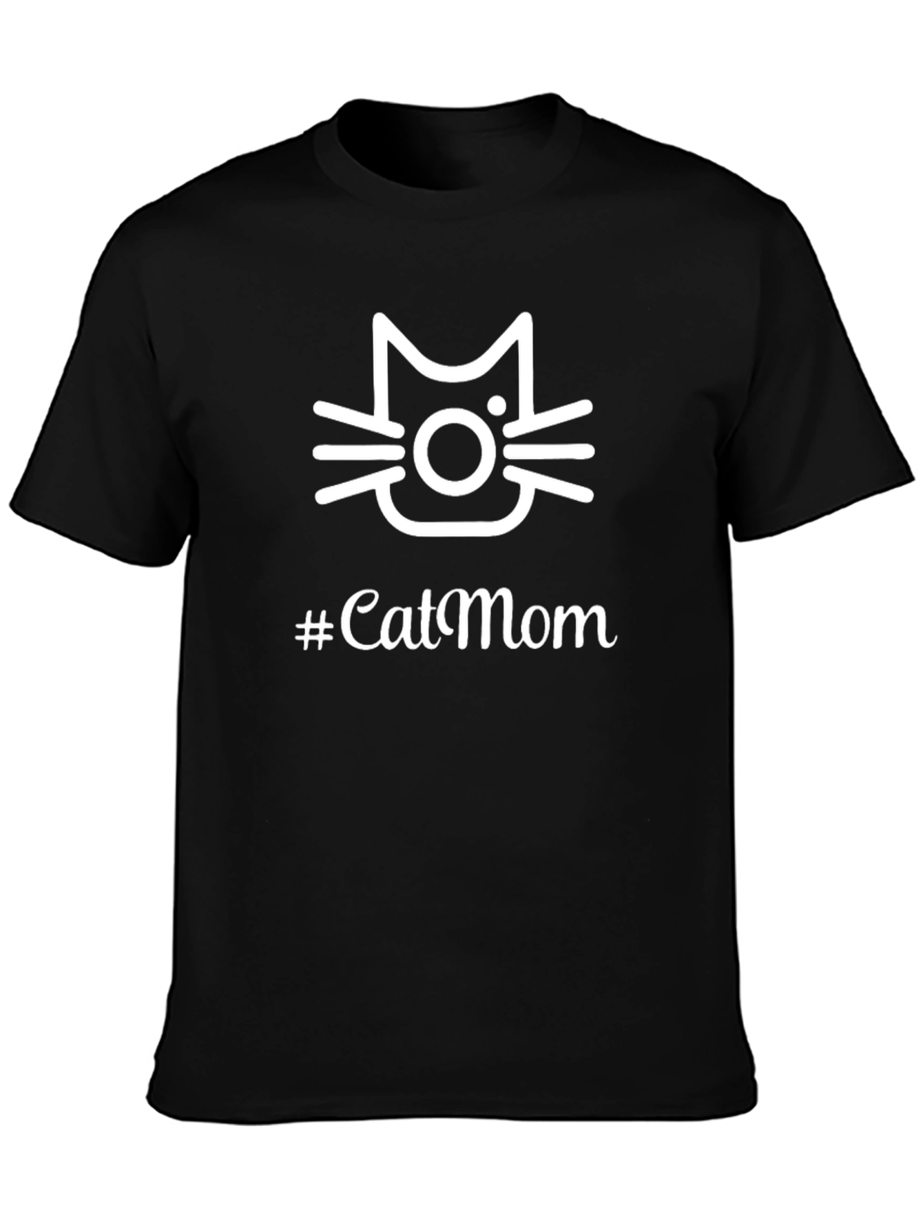 #CatMom Black T-Shirt - Perfect for Cat Lovers!