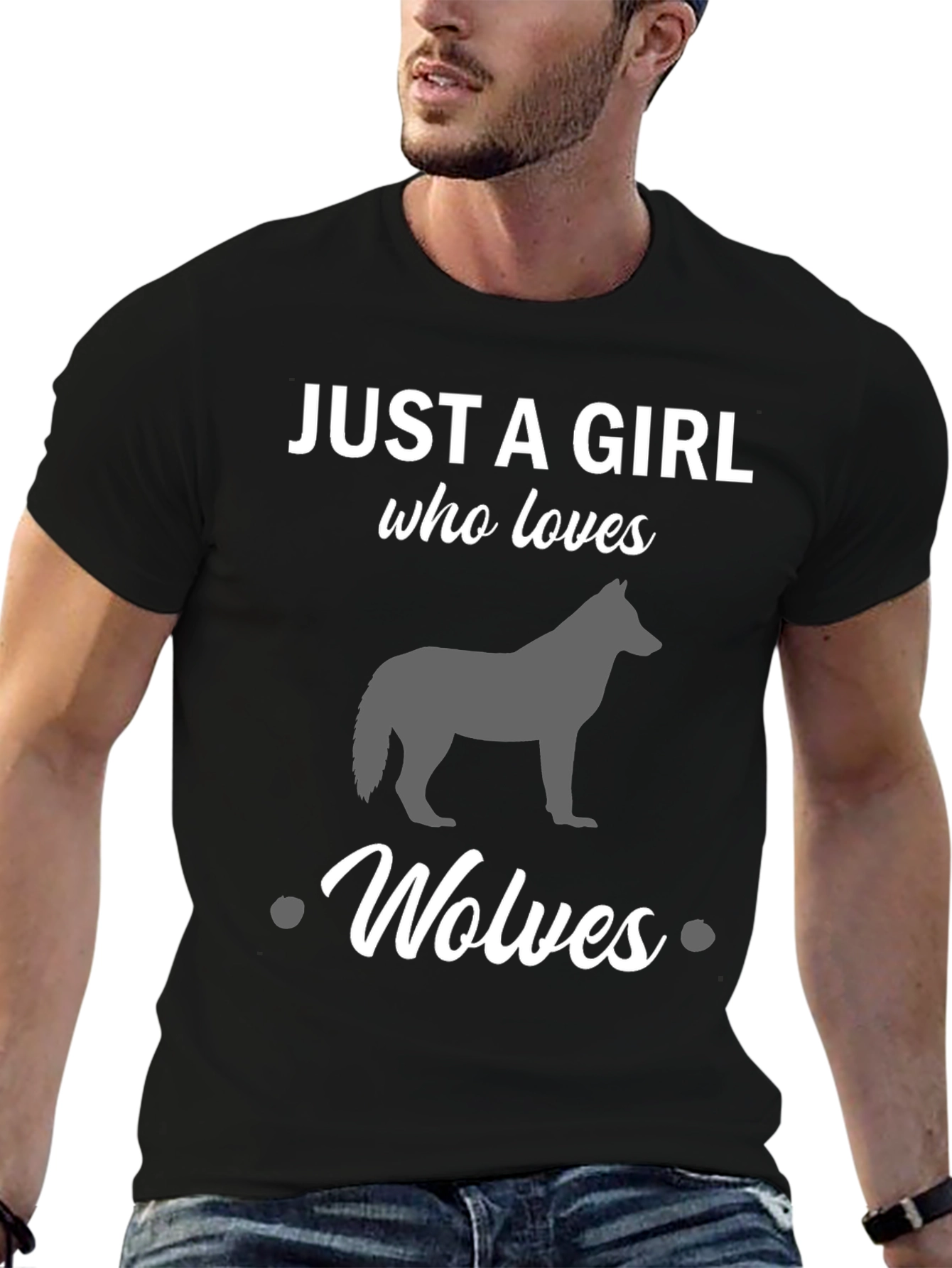 Just a Girl Who Loves Wolves T-Shirt