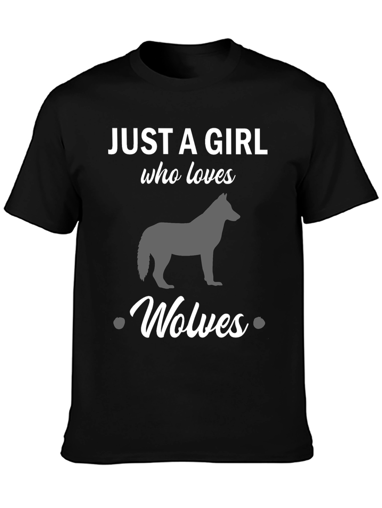 Just a Girl Who Loves Wolves T-Shirt