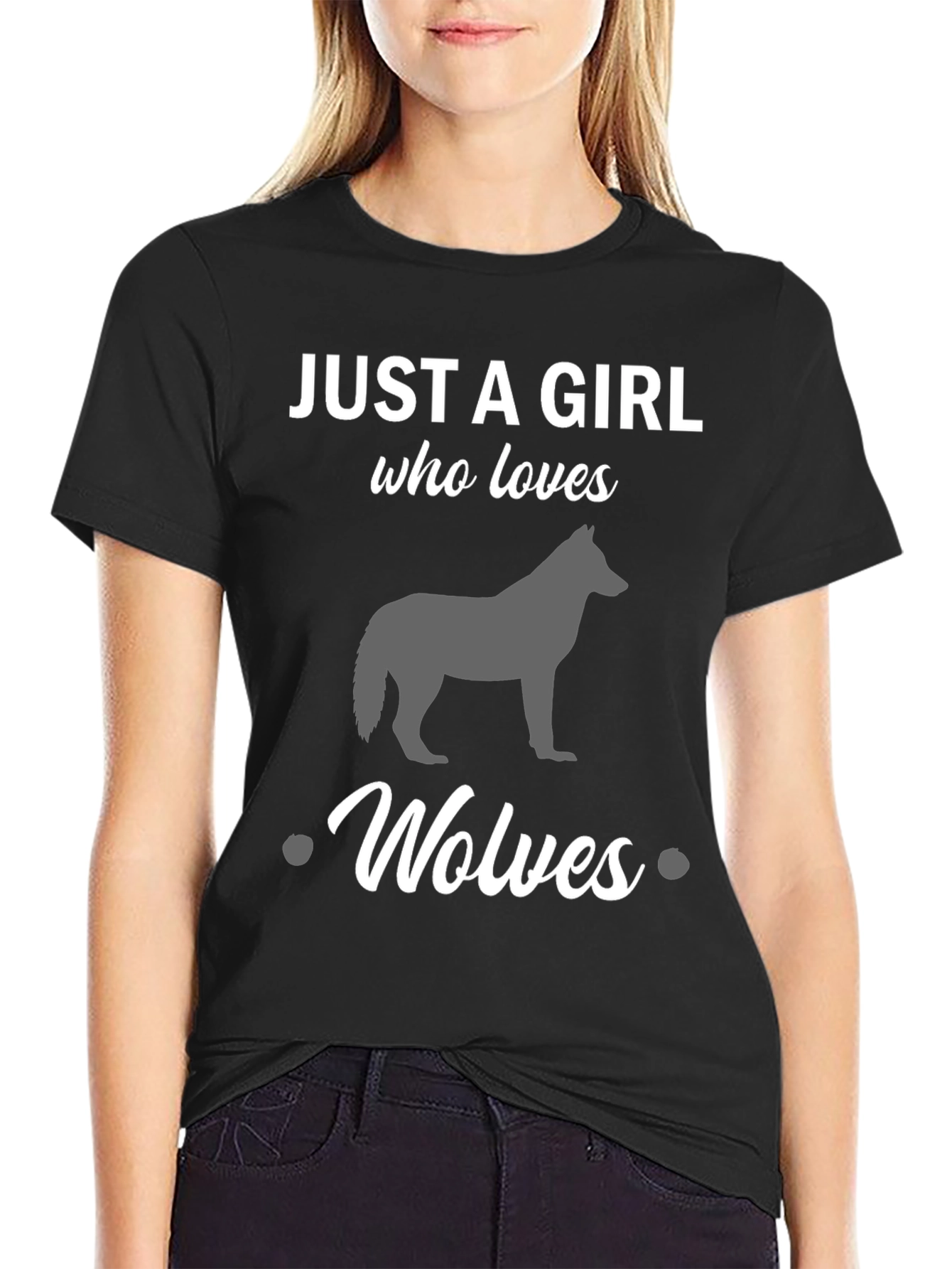 Just a Girl Who Loves Wolves T-Shirt