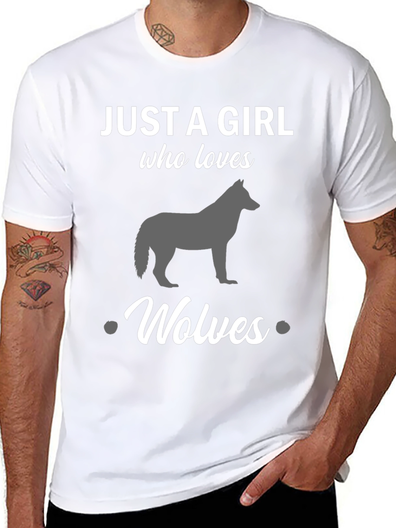 Just a Girl Who Loves Wolves T-Shirt