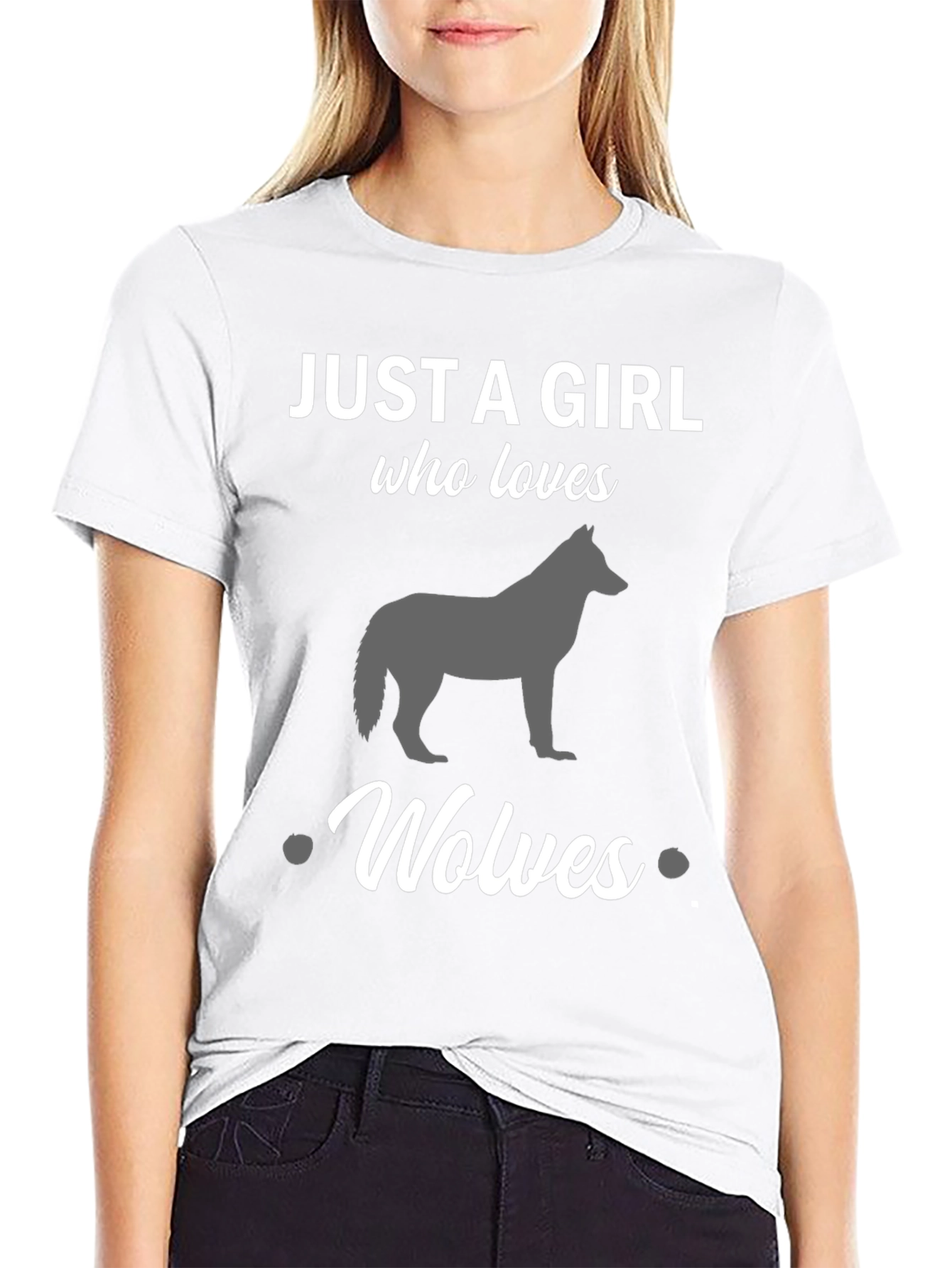 Just a Girl Who Loves Wolves T-Shirt