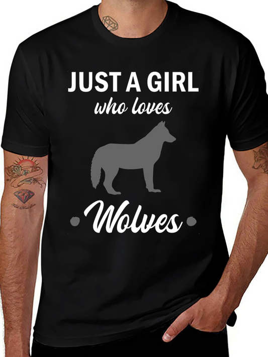 Just a Girl Who Loves Wolves T-Shirt