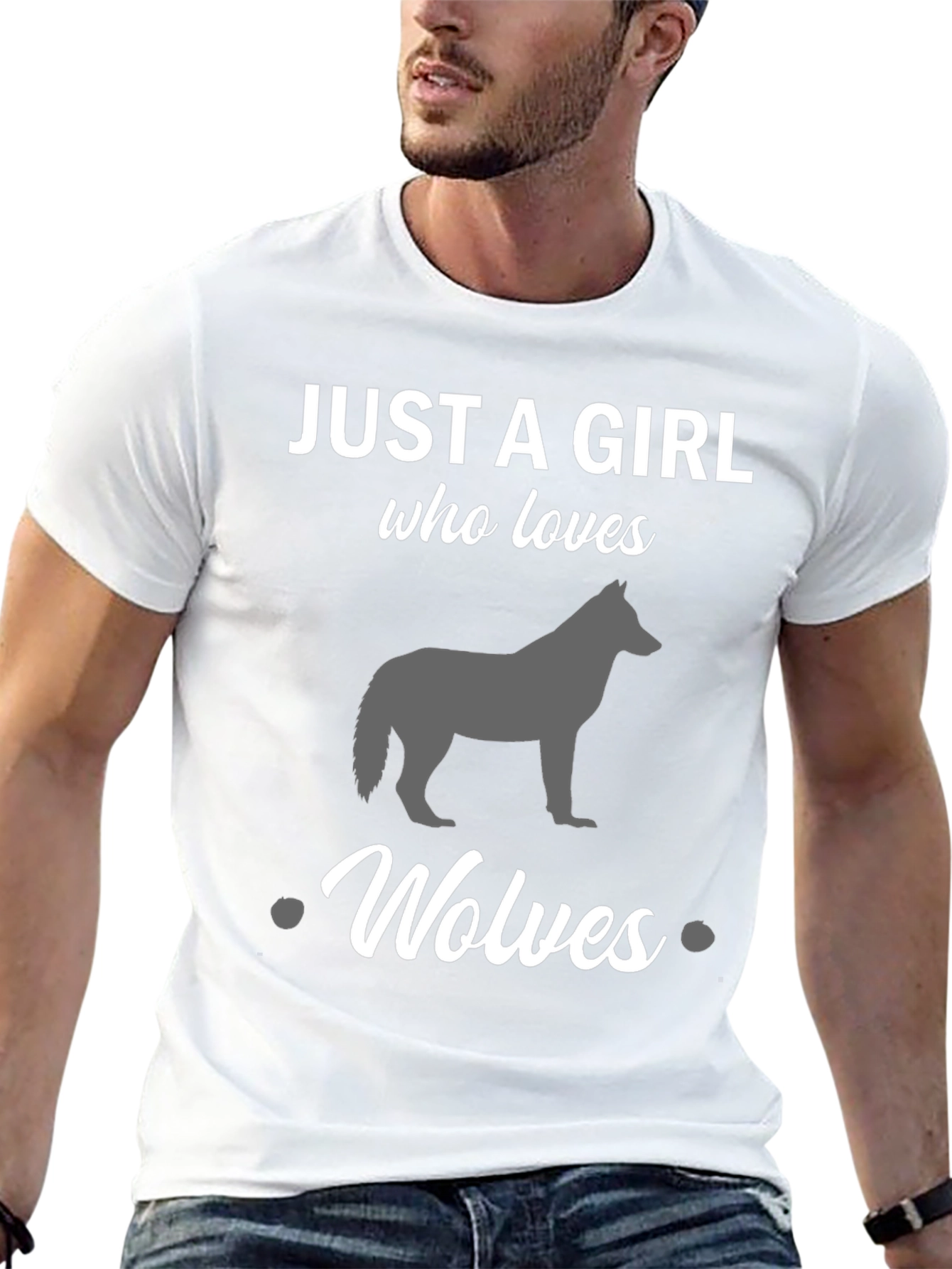 Just a Girl Who Loves Wolves T-Shirt