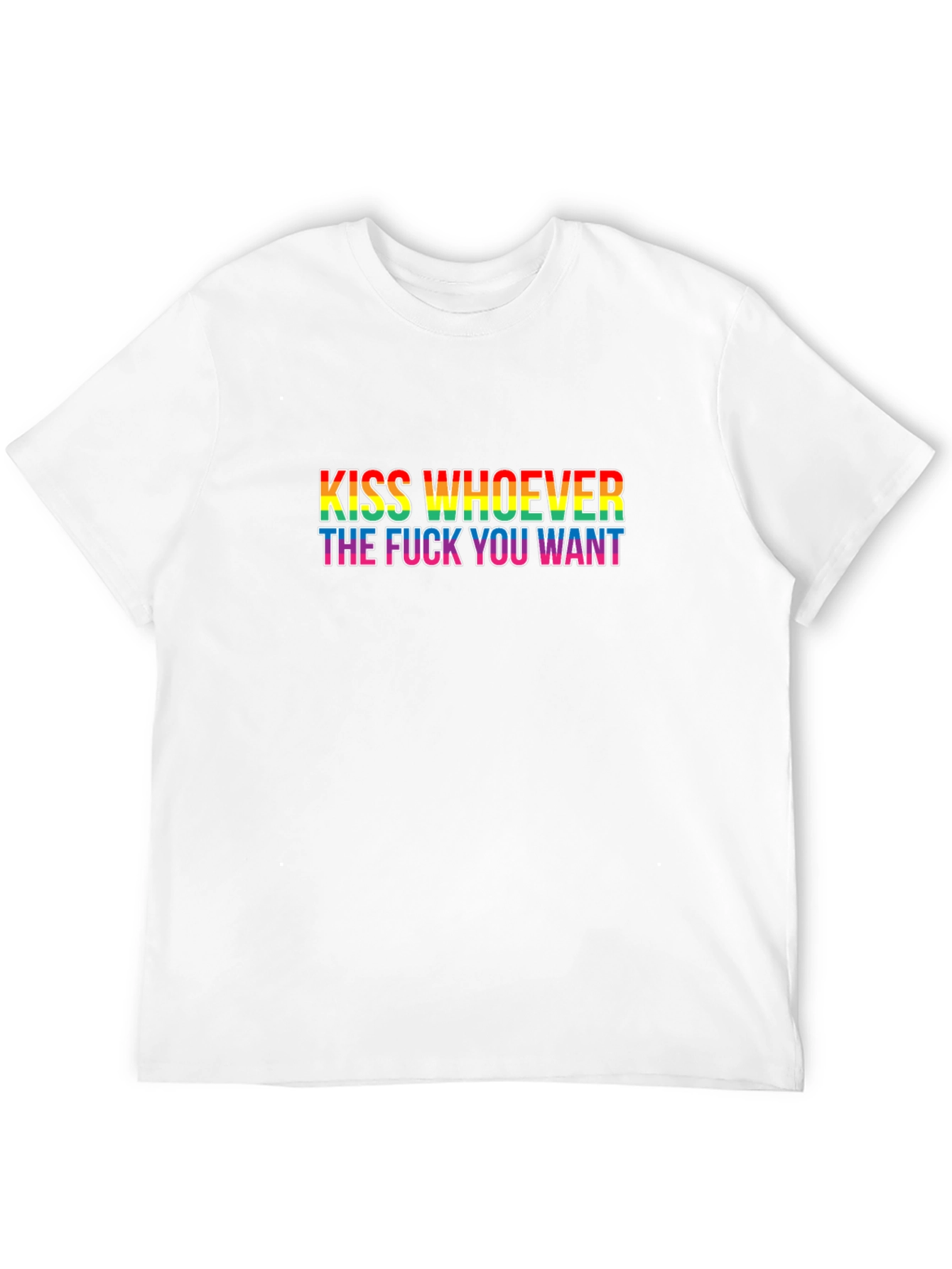 Kiss Whoever You Want Black T-Shirt