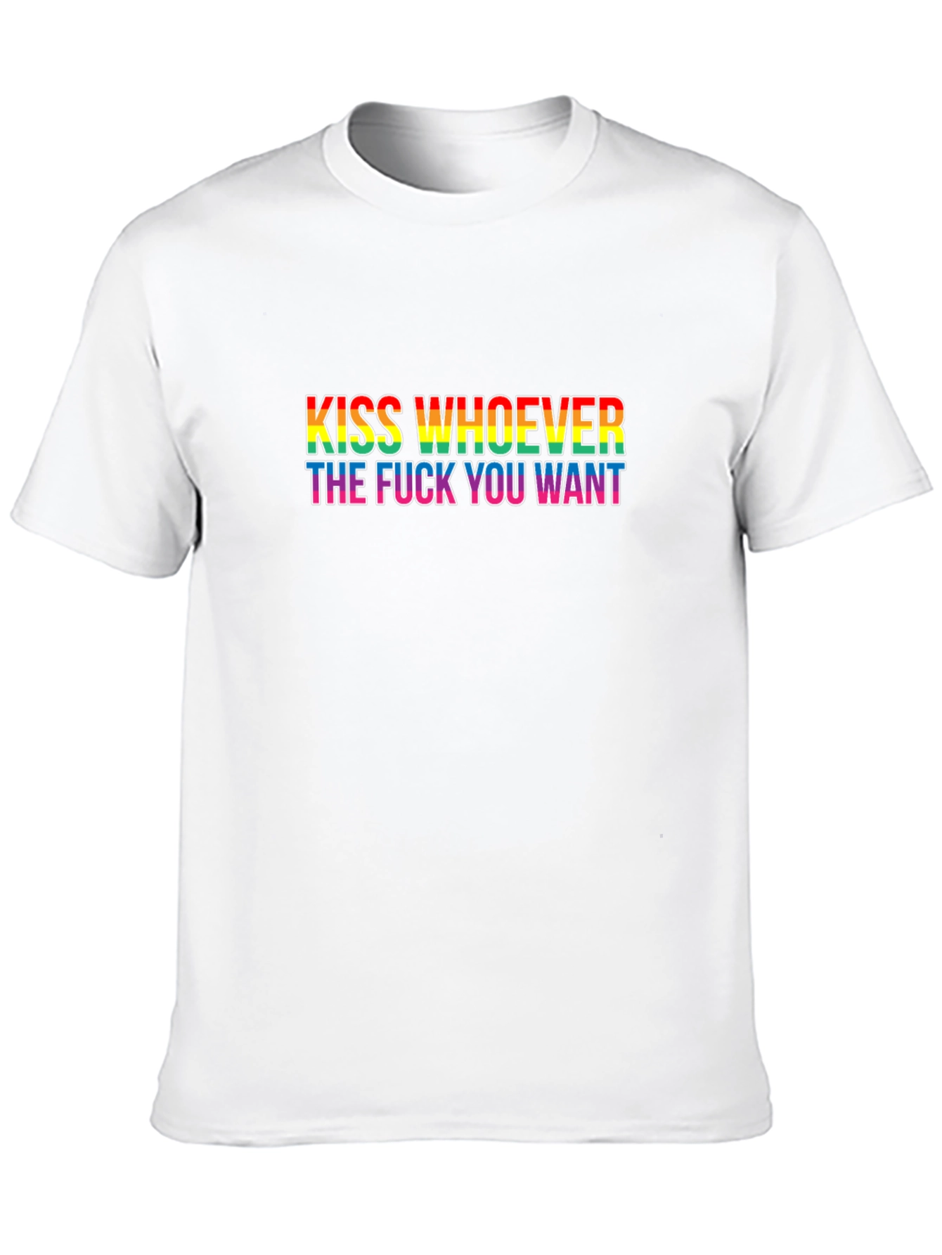 Kiss Whoever You Want Black T-Shirt