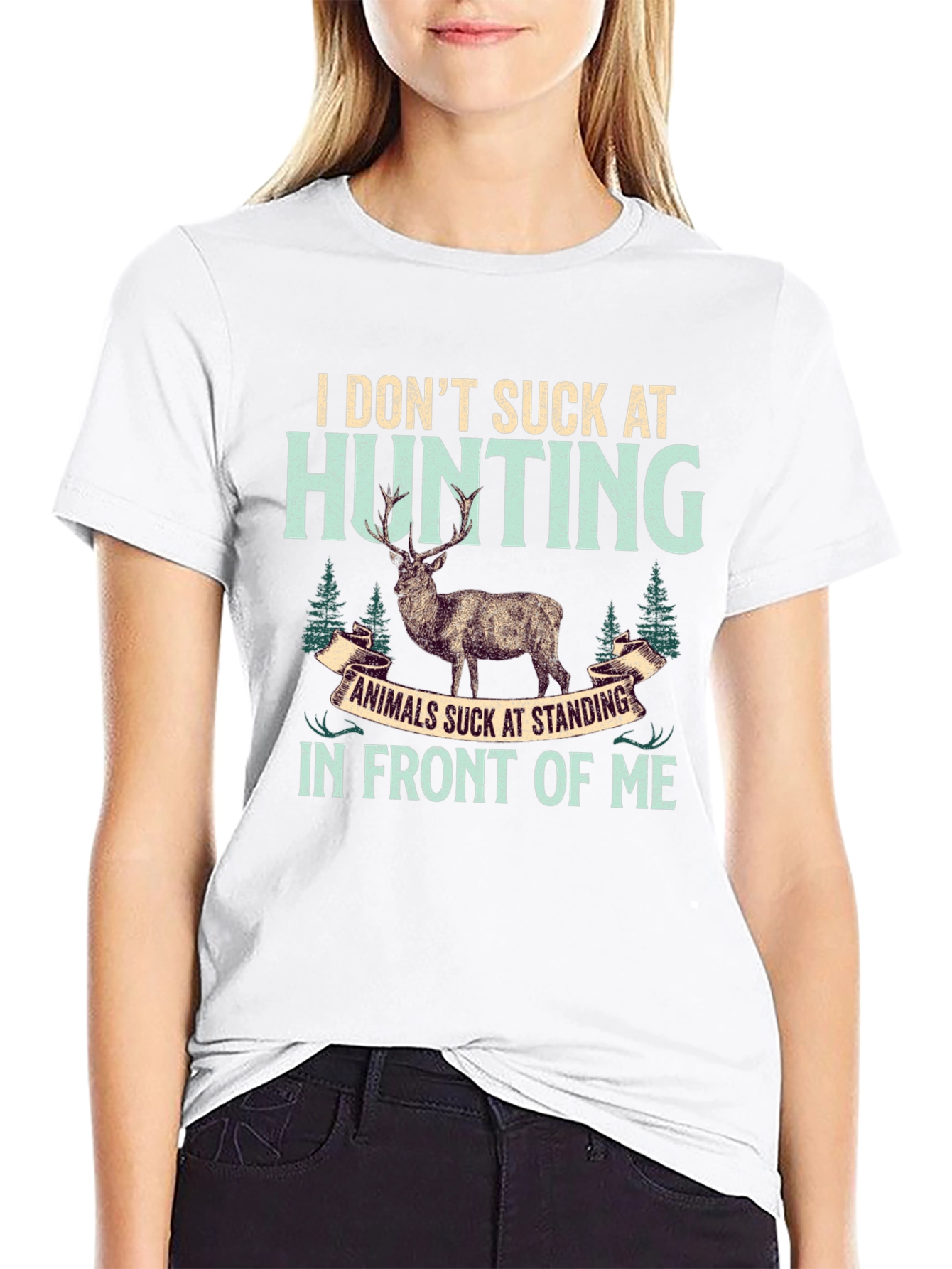 Hunting T-Shirt: I Dont Suck At Hunting