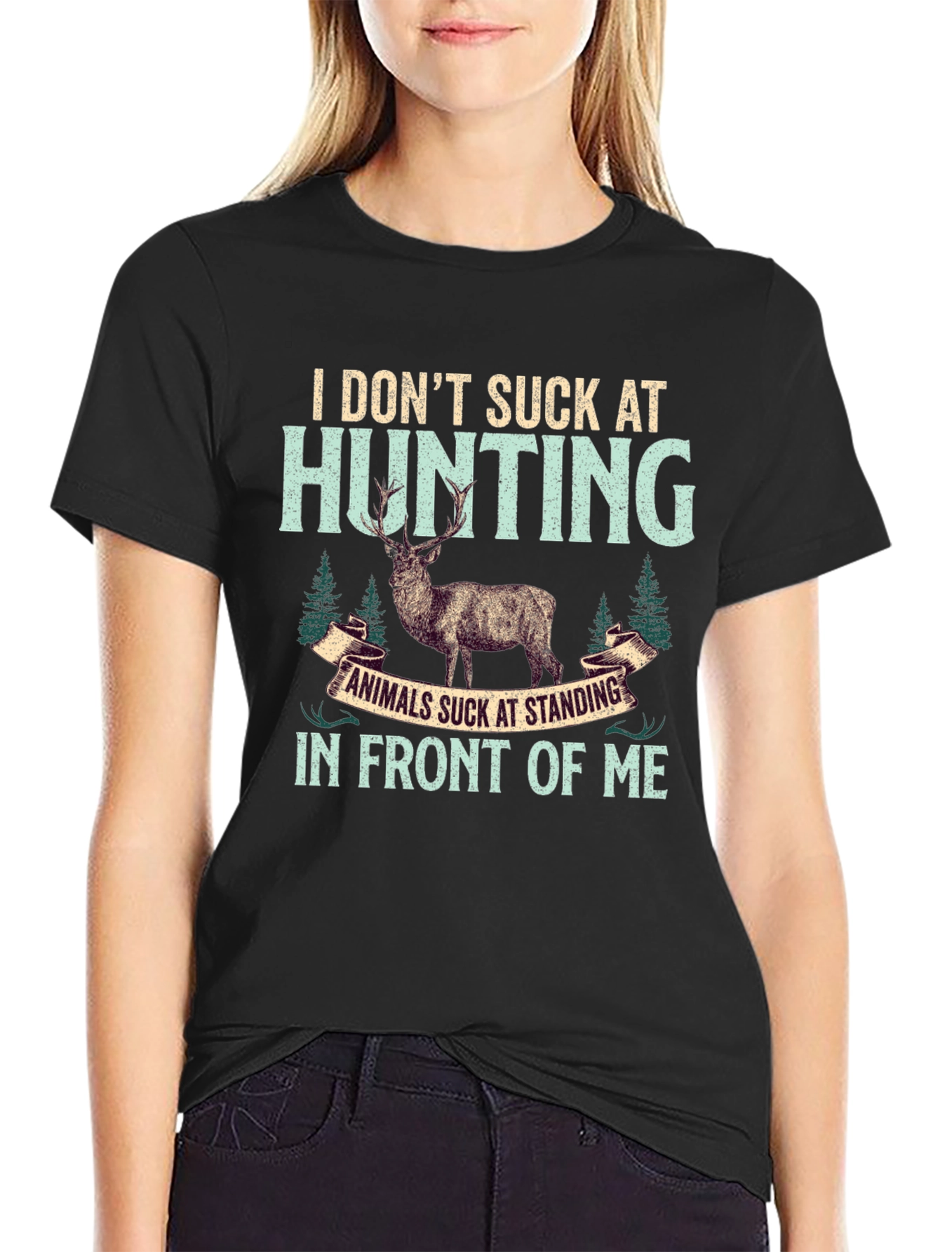 Hunting T-Shirt: I Dont Suck At Hunting