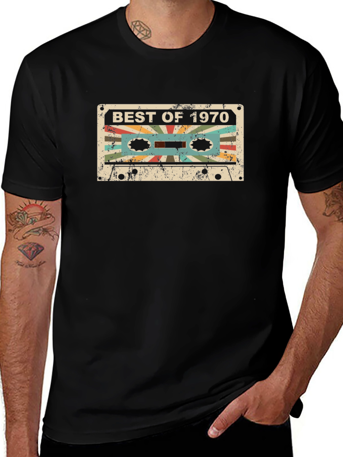 Best of 1970s Cassette Tape Graphic T-Shirt