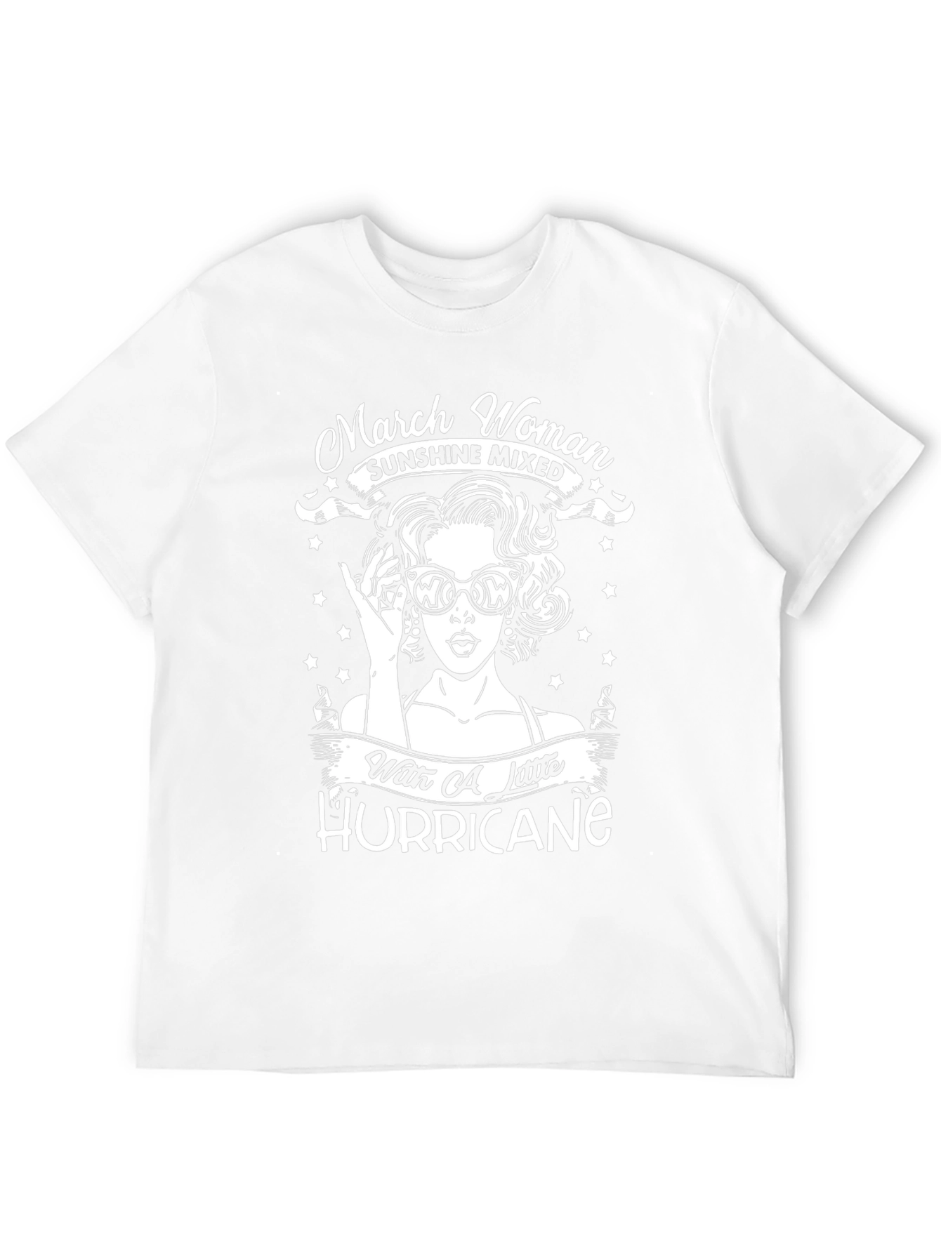 March Woman T-Shirt - Sunshine Mixed With Hurricane