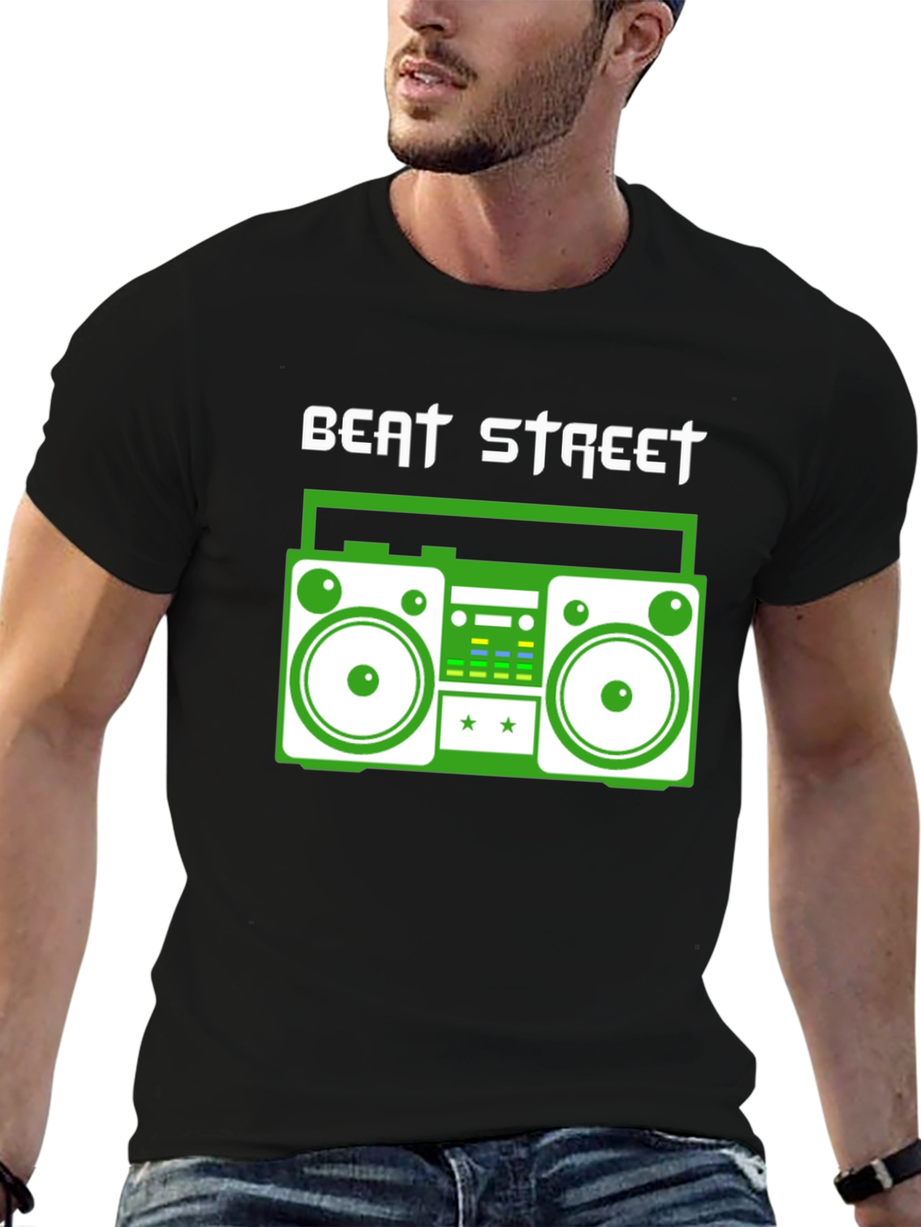 Beat Street Boombox Graphic Tee - Retro Style