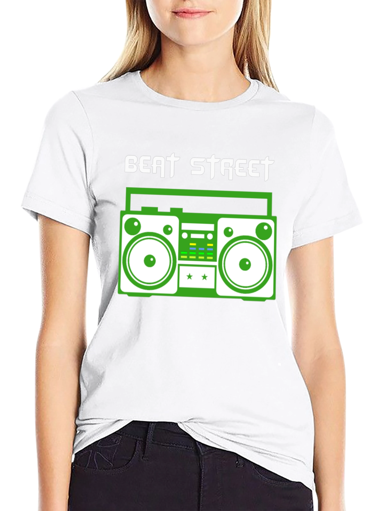 Beat Street Boombox Graphic Tee - Retro Style