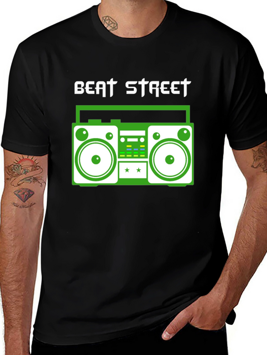 Beat Street Boombox Graphic Tee - Retro Style