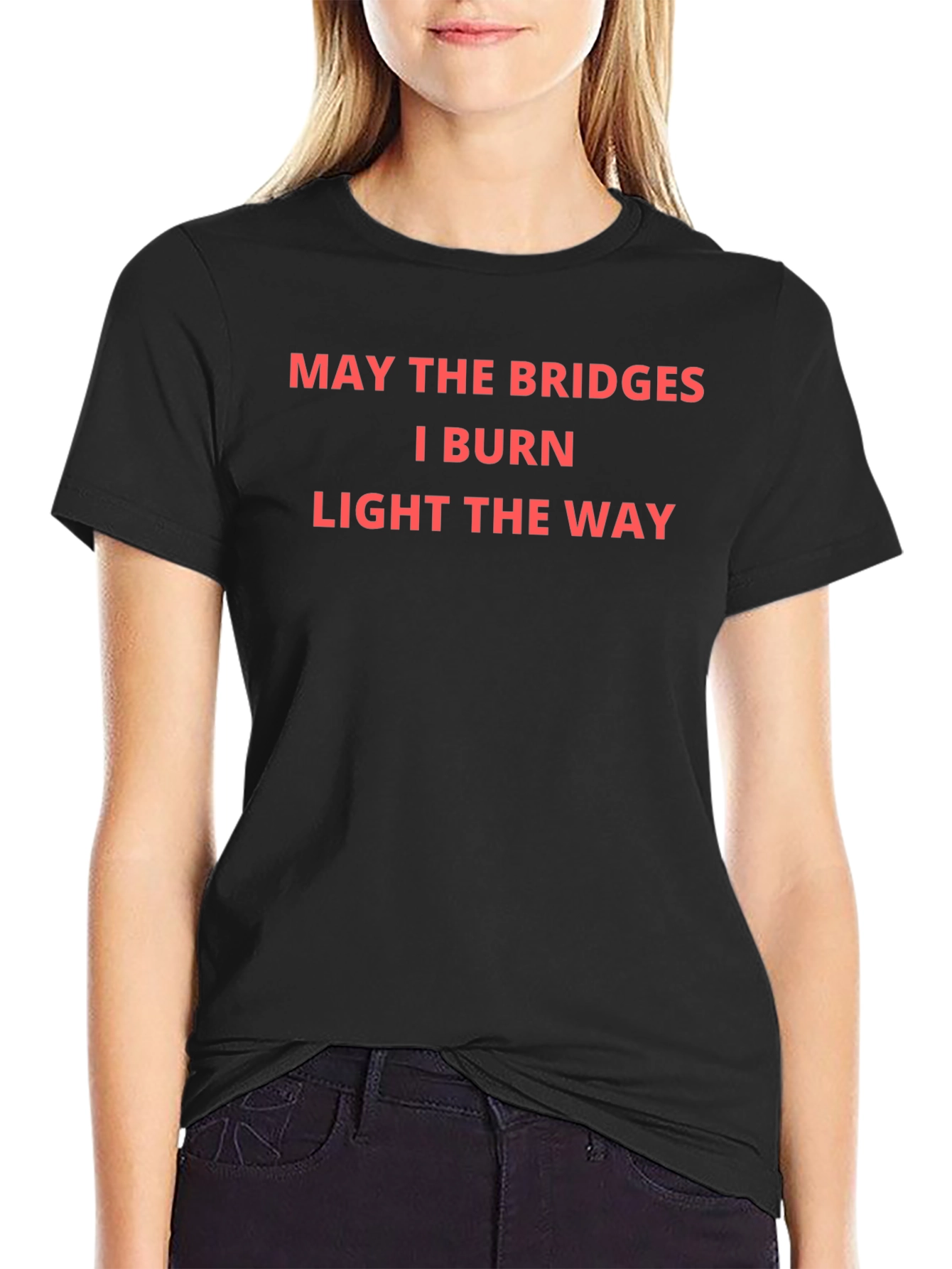 Bridges I Burn Graphic Tee - Black Casual Shirt