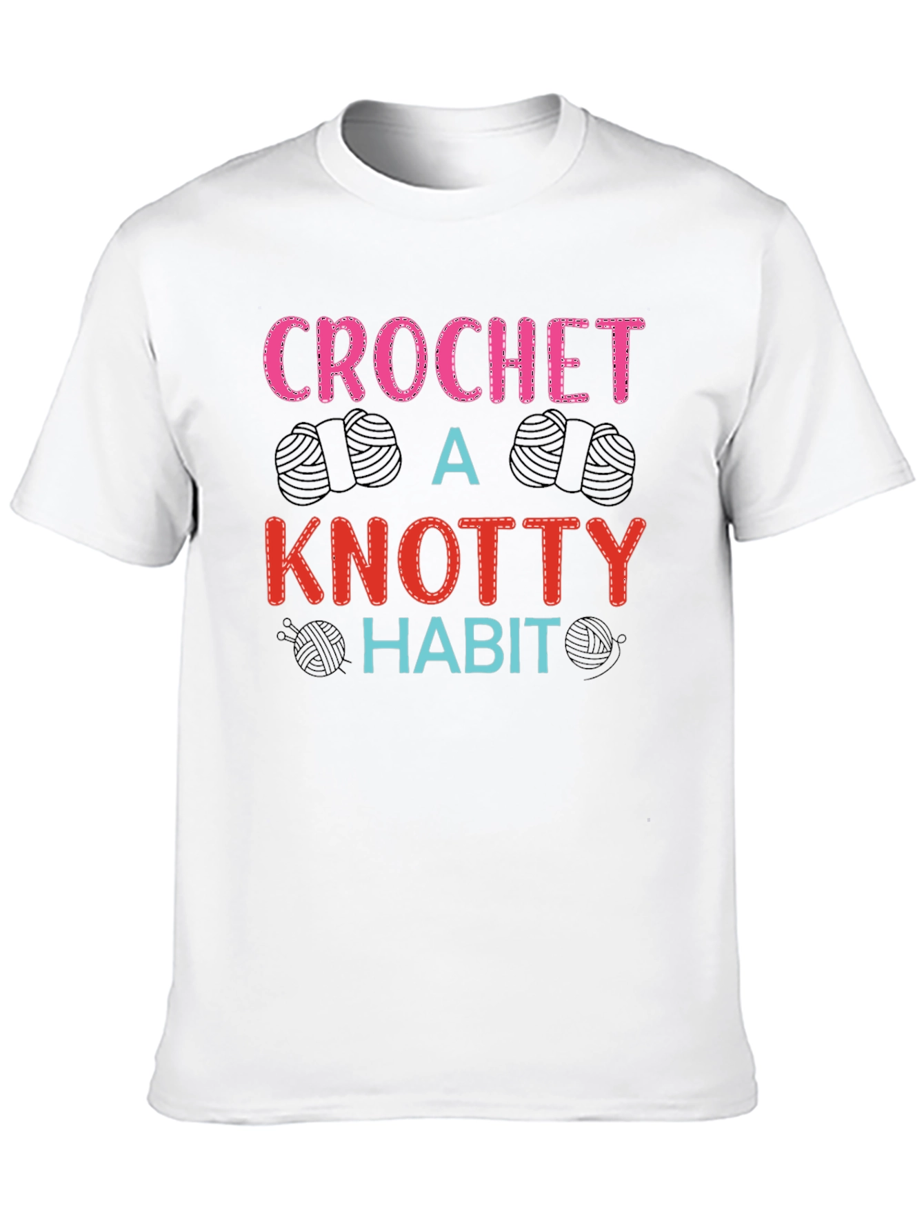 Crochet A Knotty Habit T-Shirt - Yarn Lover Tee