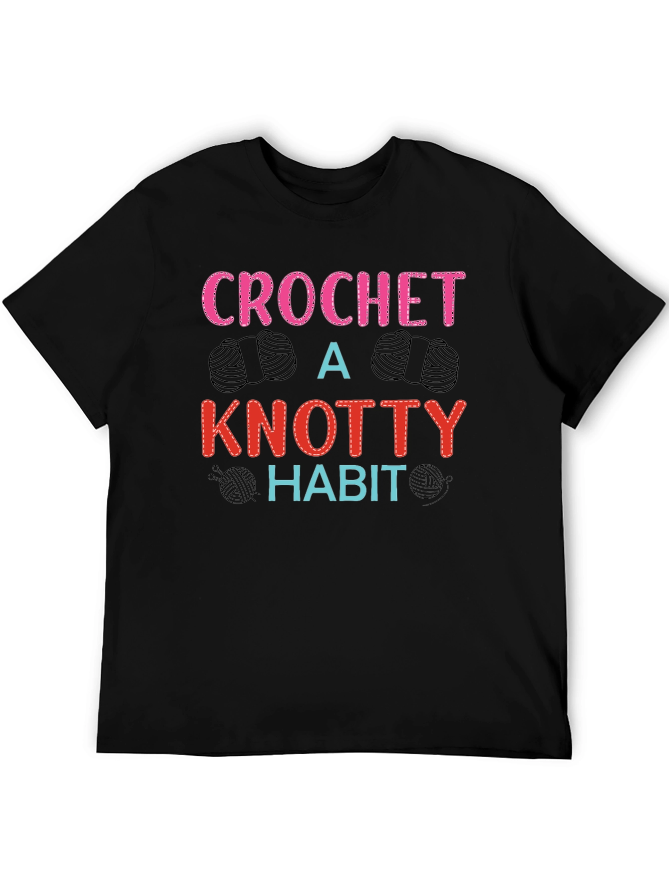 Crochet A Knotty Habit T-Shirt - Yarn Lover Tee