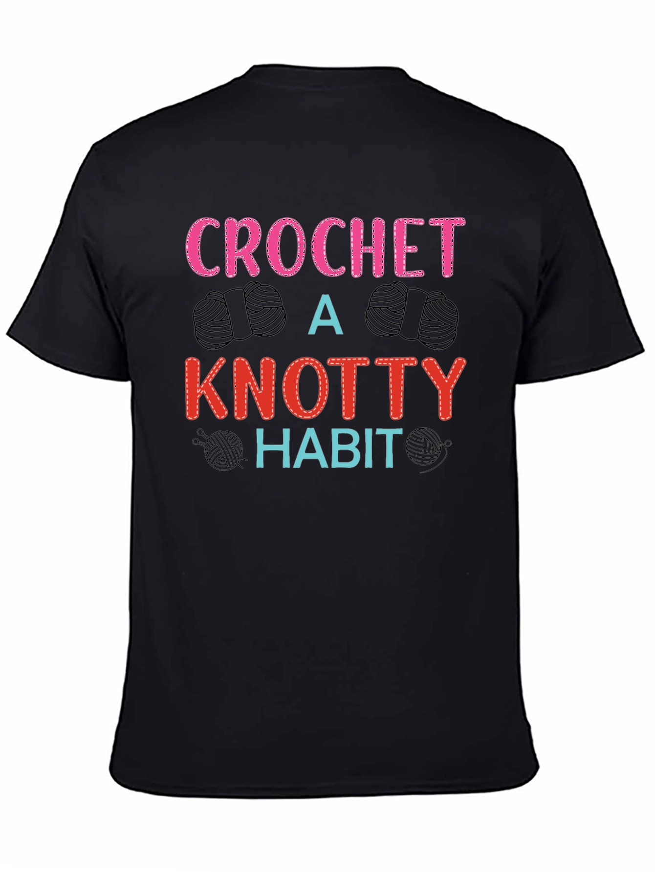 Crochet A Knotty Habit T-Shirt - Yarn Lover Tee