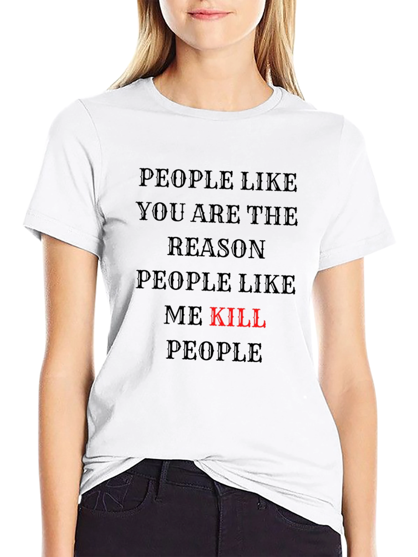 People Like You T-Shirt - Black Tee