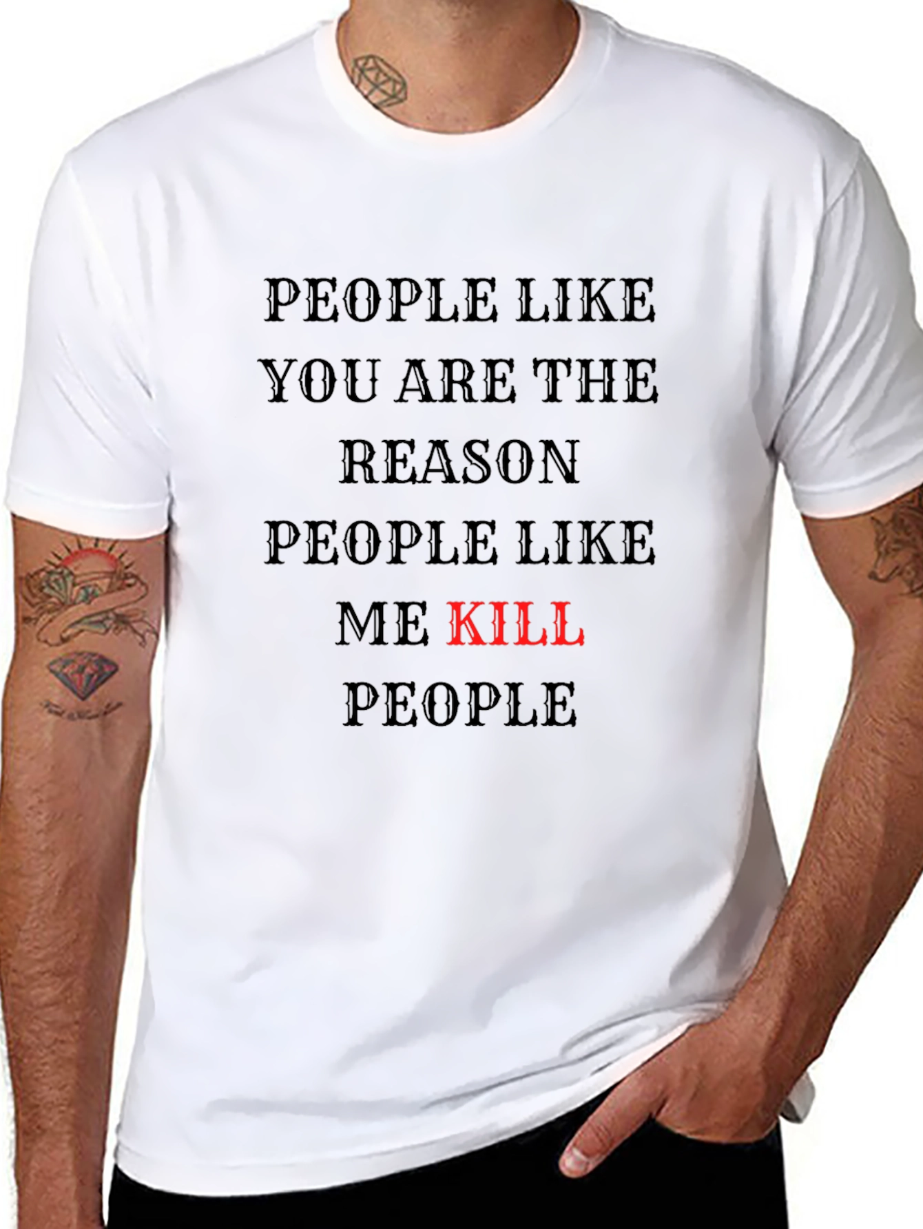 People Like You T-Shirt - Black Tee