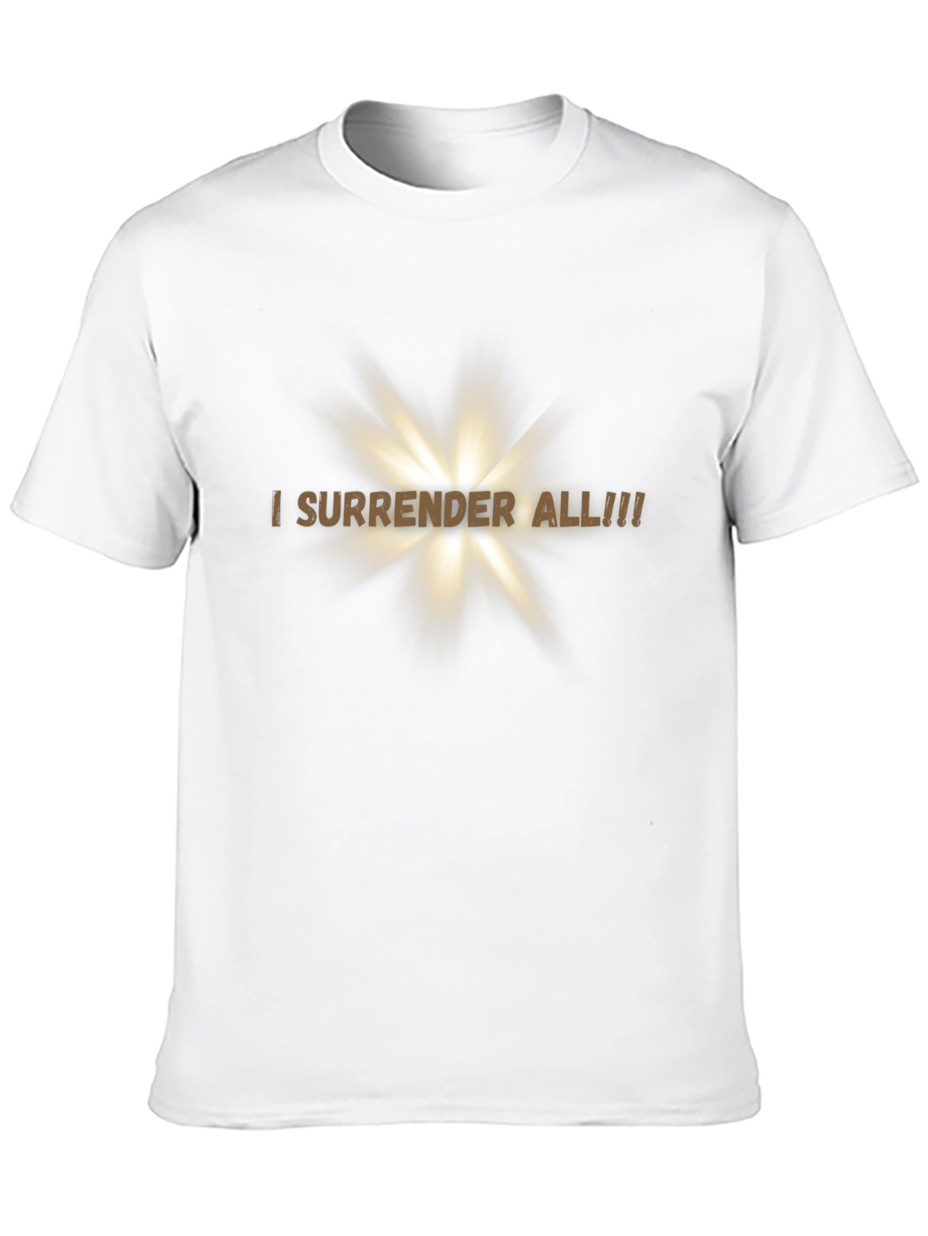 I Surrender All! Christian T-Shirt Black