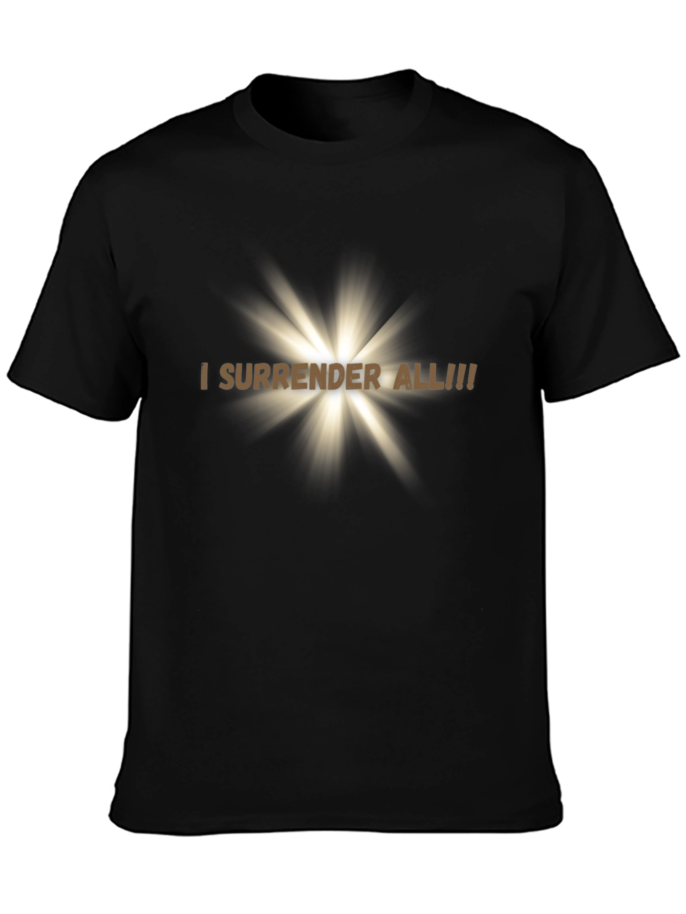 I Surrender All! Christian T-Shirt Black