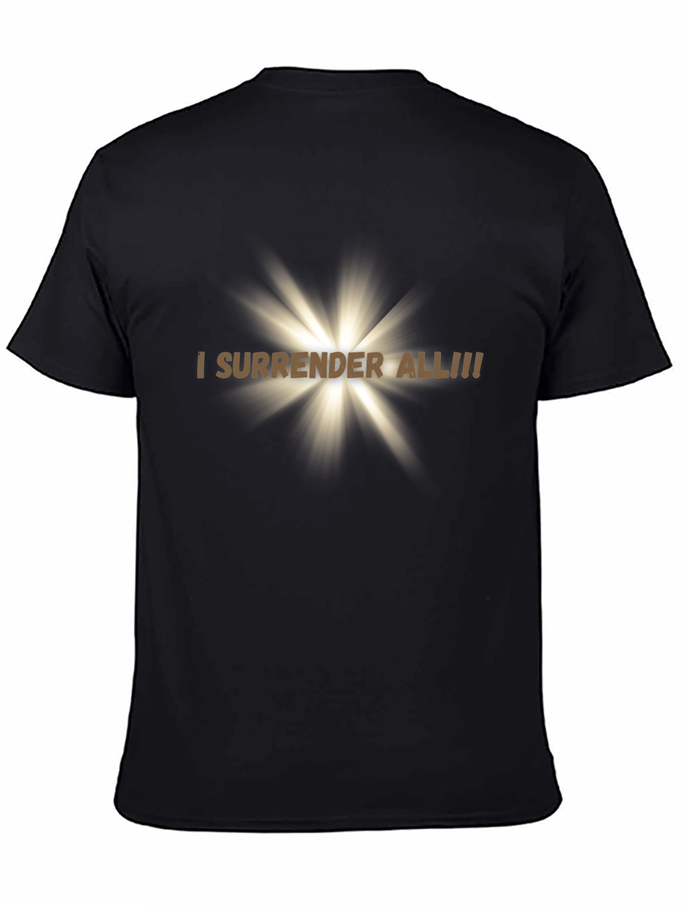 I Surrender All! Christian T-Shirt Black