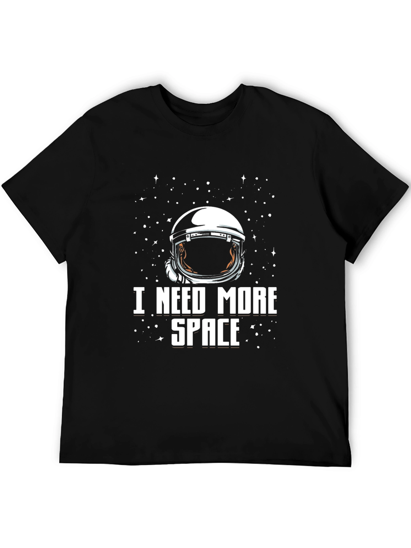 I Need More Space Black Graphic T-Shirt